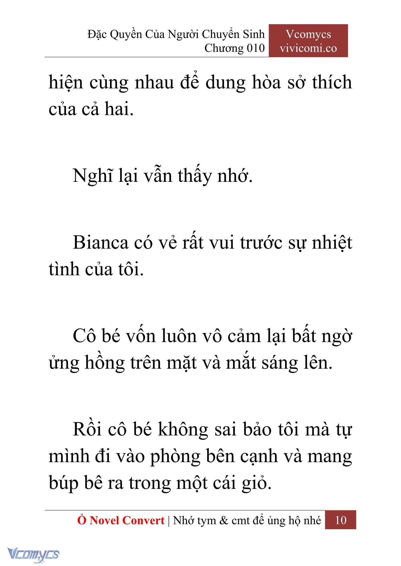 [Novel] Đặc Quyền Của Người Chuyển Sinh Chapter 10 - Trang 13