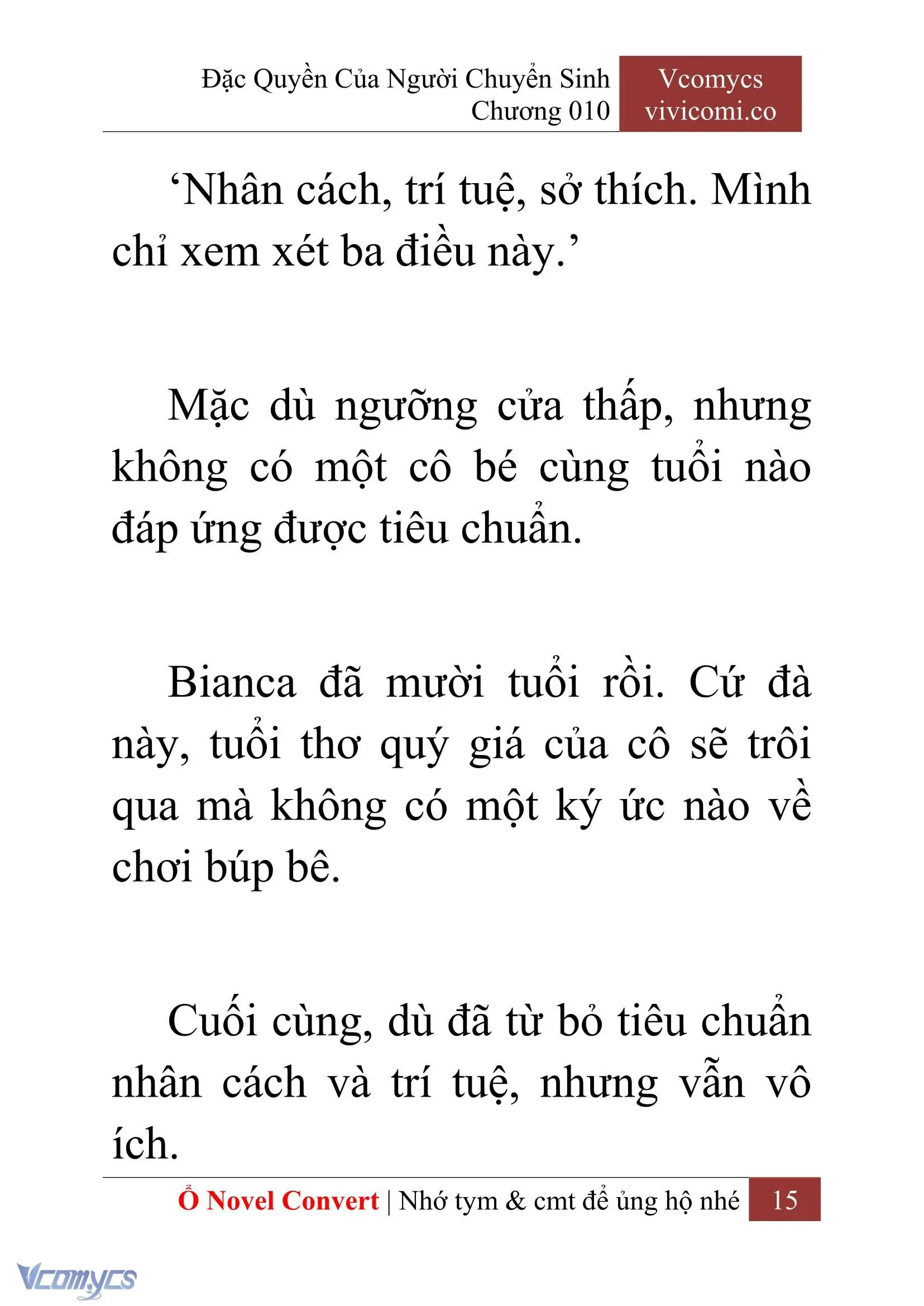 [Novel] Đặc Quyền Của Người Chuyển Sinh Chapter 10 - Trang 18