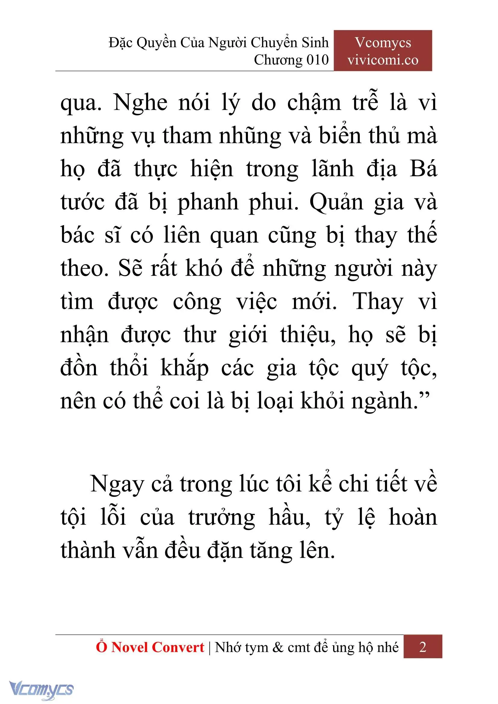 [Novel] Đặc Quyền Của Người Chuyển Sinh Chapter 10 - Trang 5
