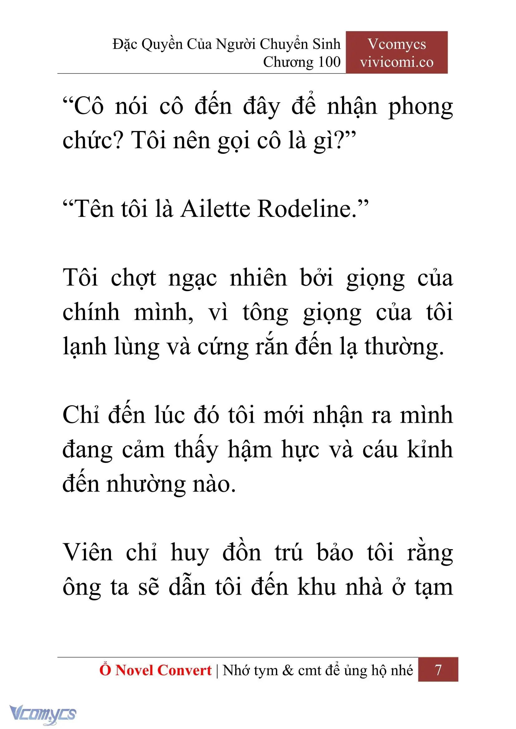 [Novel] Đặc Quyền Của Người Chuyển Sinh Chapter 100 - Trang 10