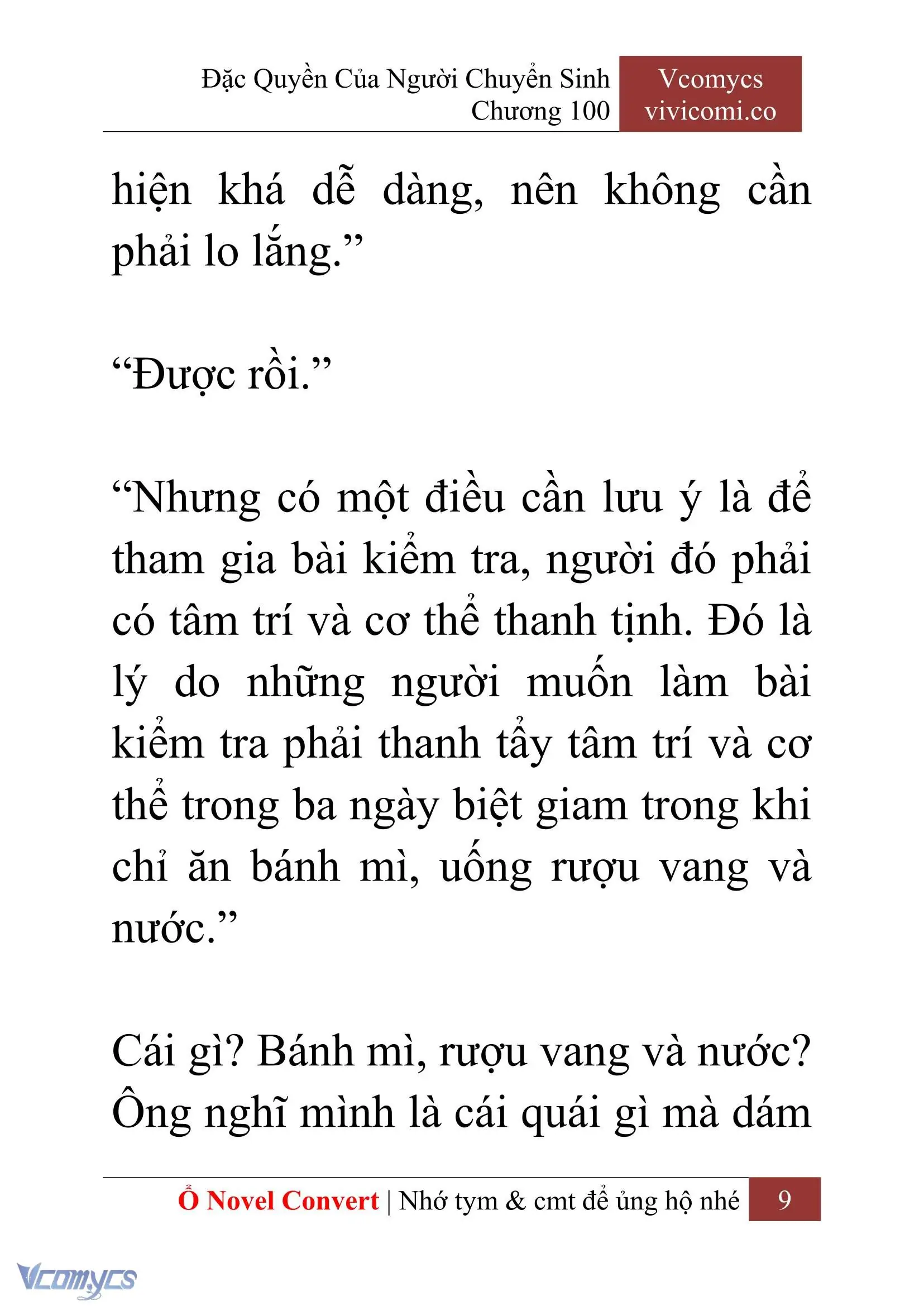 [Novel] Đặc Quyền Của Người Chuyển Sinh Chapter 100 - Trang 12