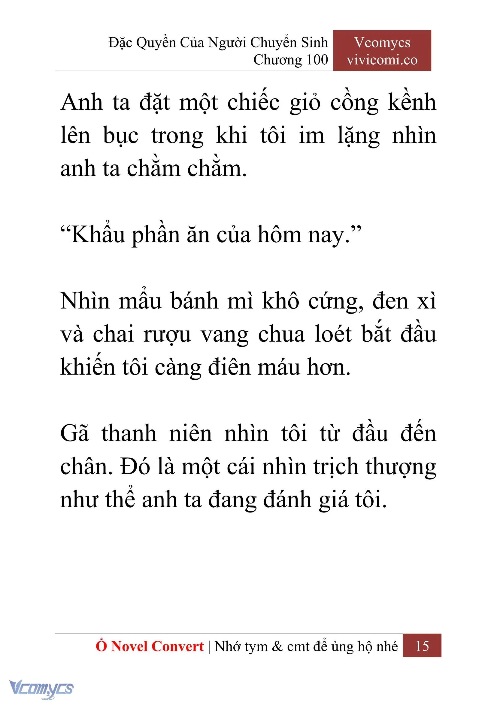 [Novel] Đặc Quyền Của Người Chuyển Sinh Chapter 100 - Trang 18