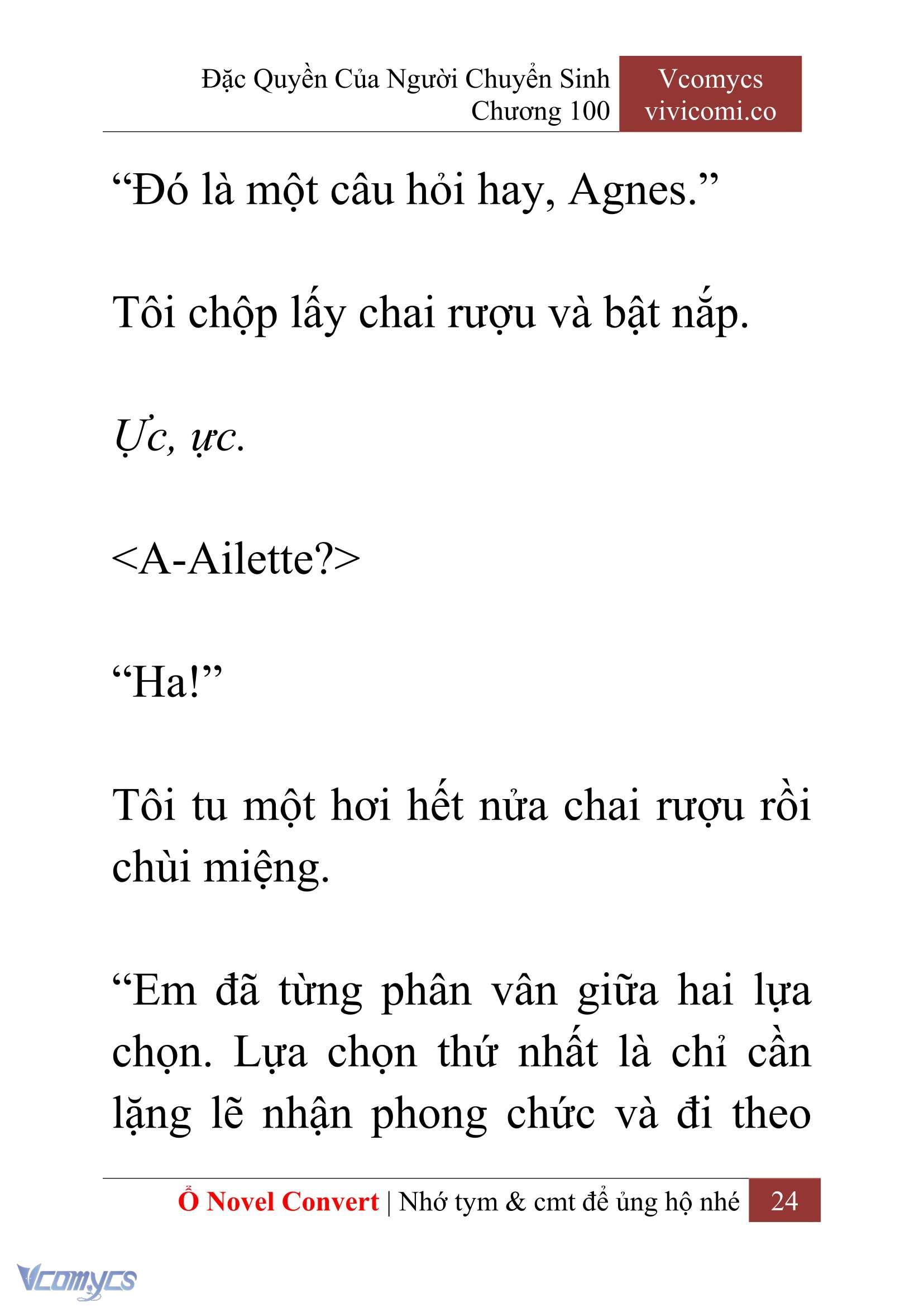 [Novel] Đặc Quyền Của Người Chuyển Sinh Chapter 100 - Trang 27