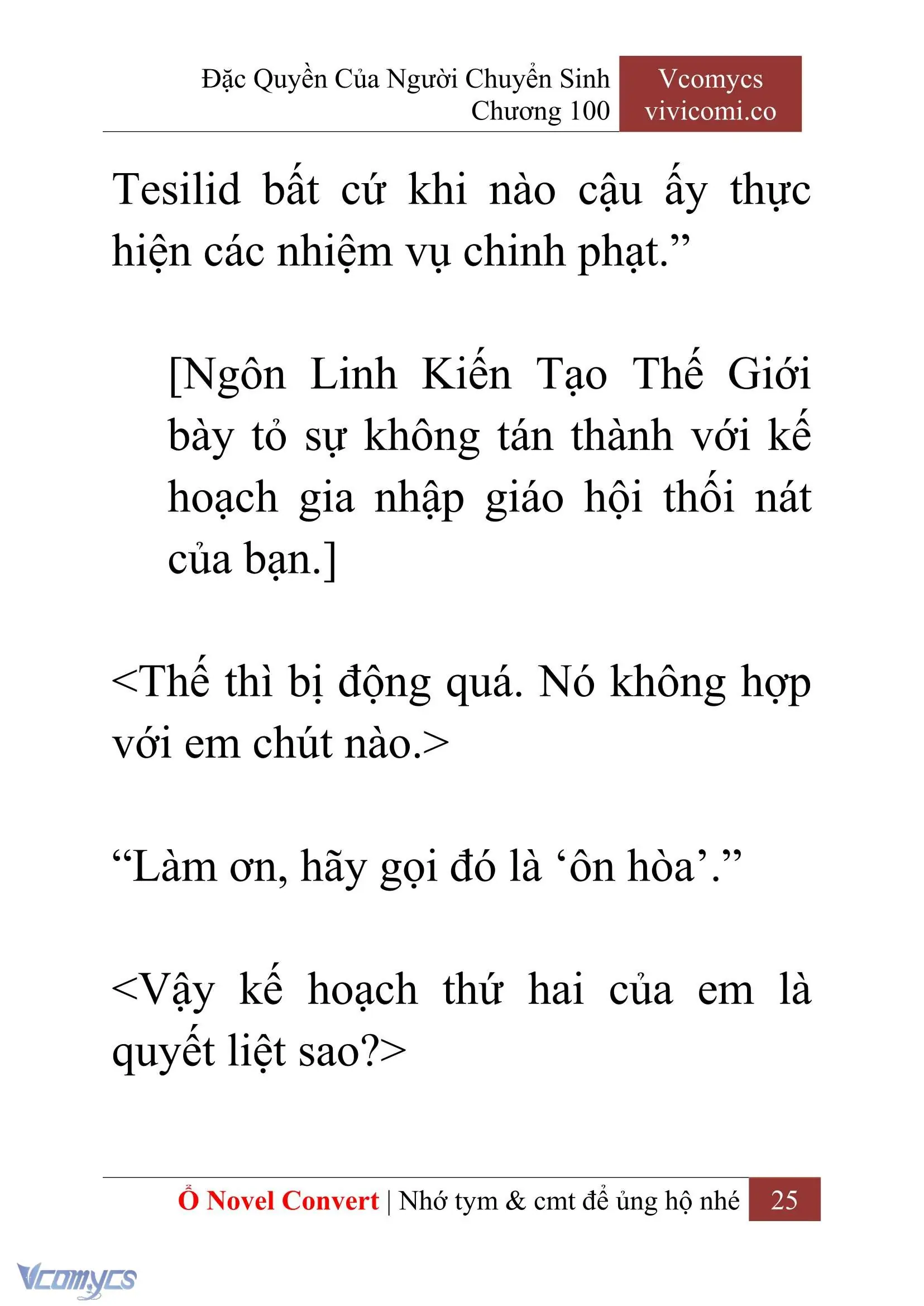 [Novel] Đặc Quyền Của Người Chuyển Sinh Chapter 100 - Trang 28