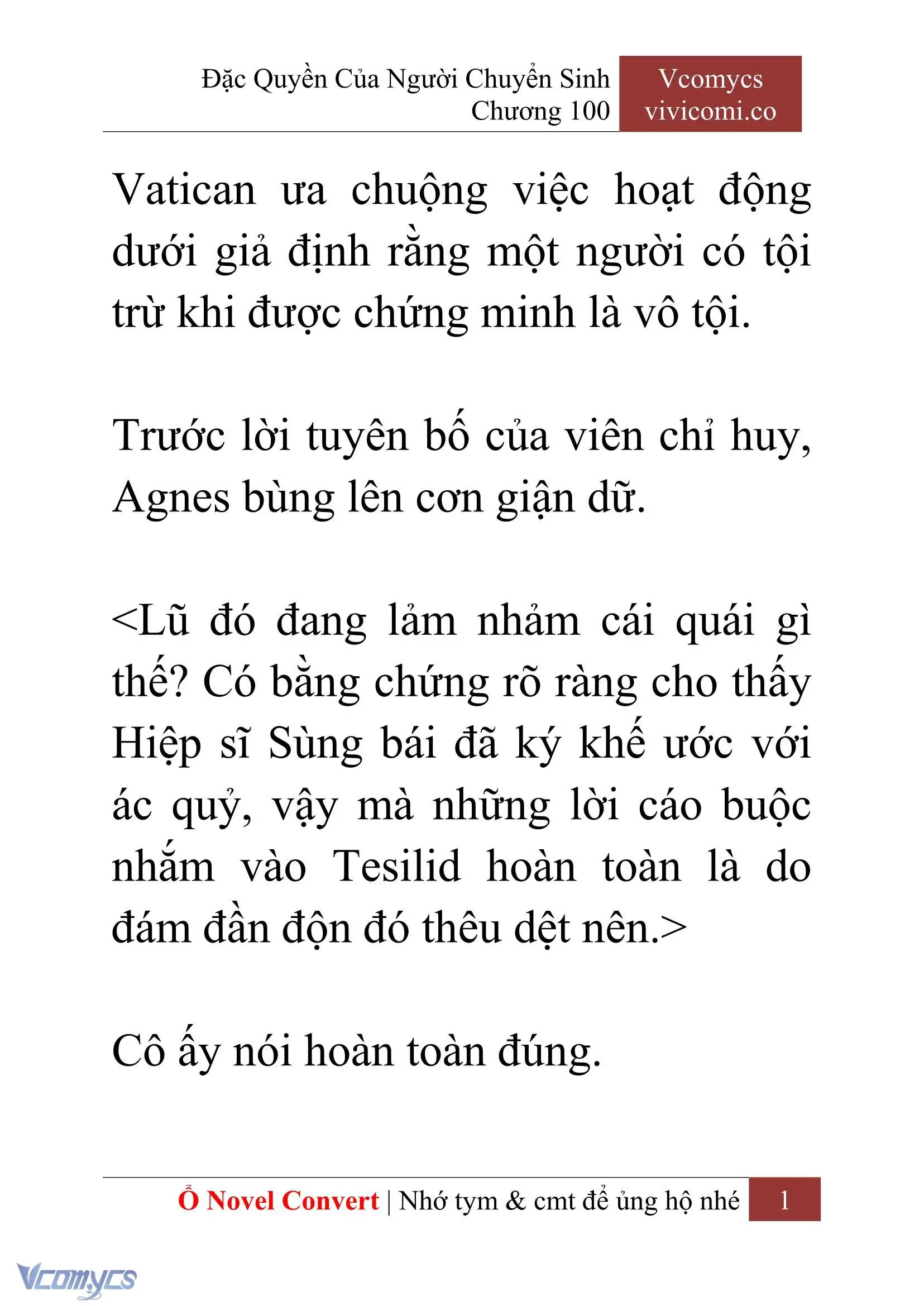 [Novel] Đặc Quyền Của Người Chuyển Sinh Chapter 100 - Trang 4