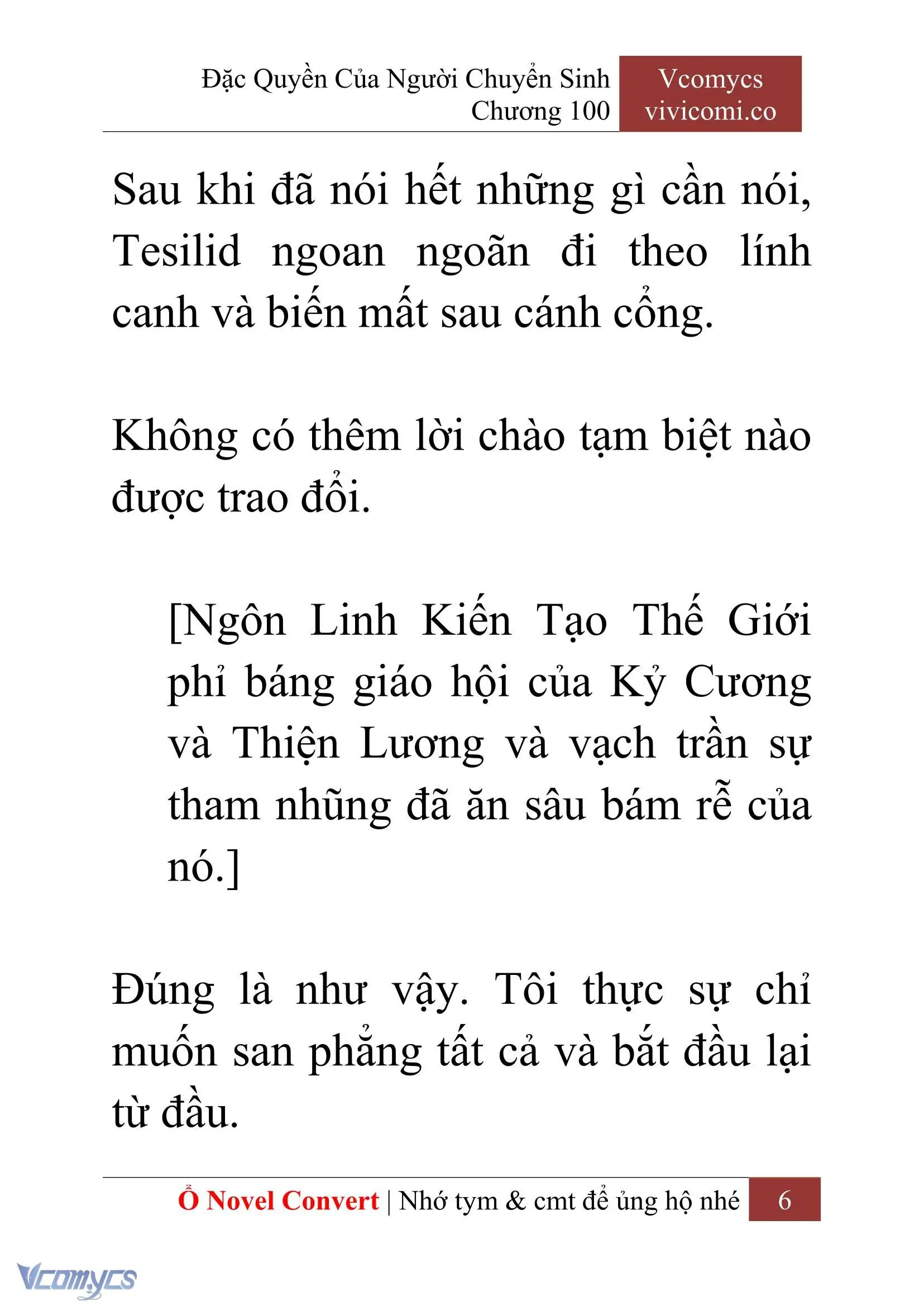 [Novel] Đặc Quyền Của Người Chuyển Sinh Chapter 100 - Trang 9