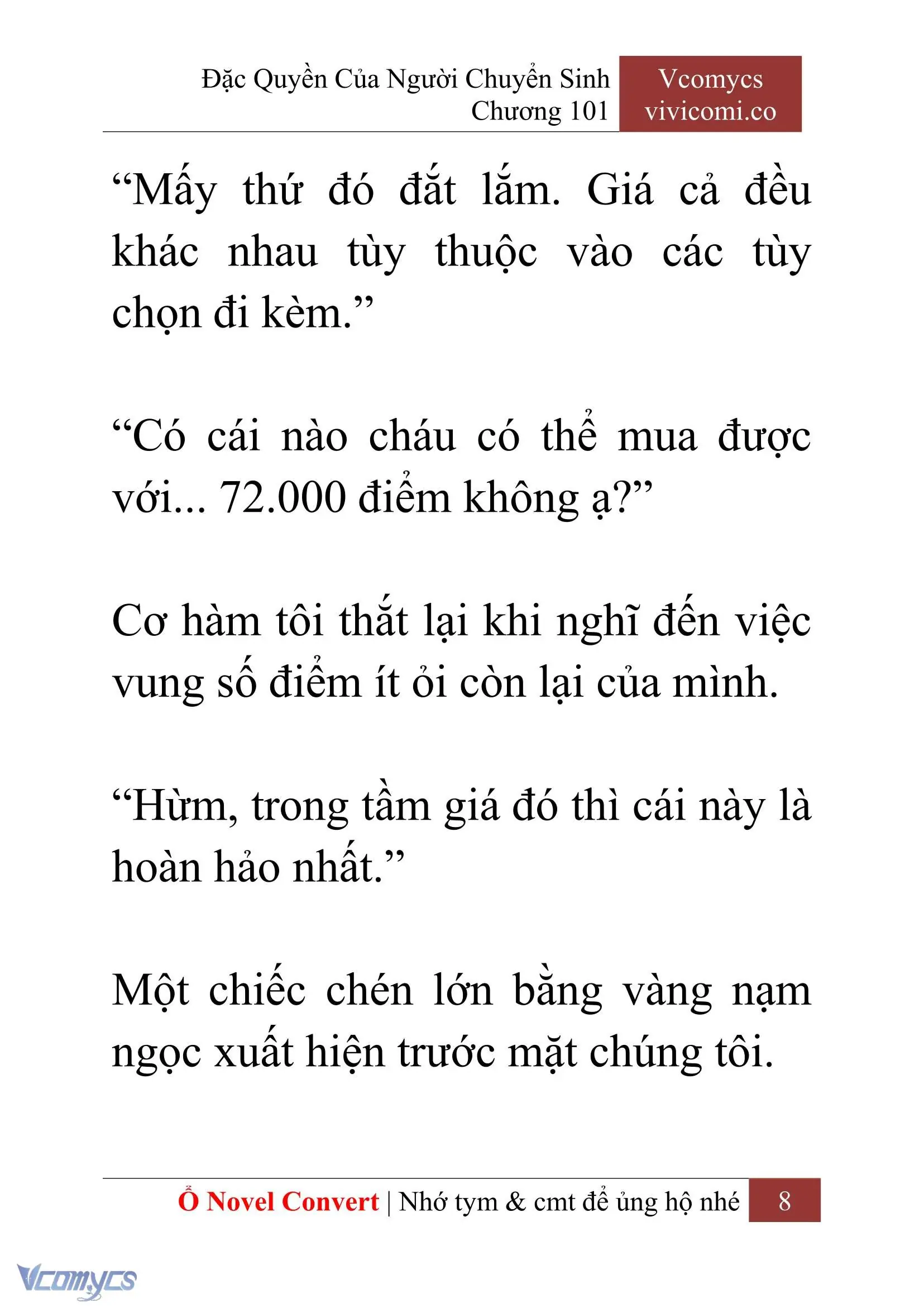 [Novel] Đặc Quyền Của Người Chuyển Sinh Chapter 101 - Trang 11