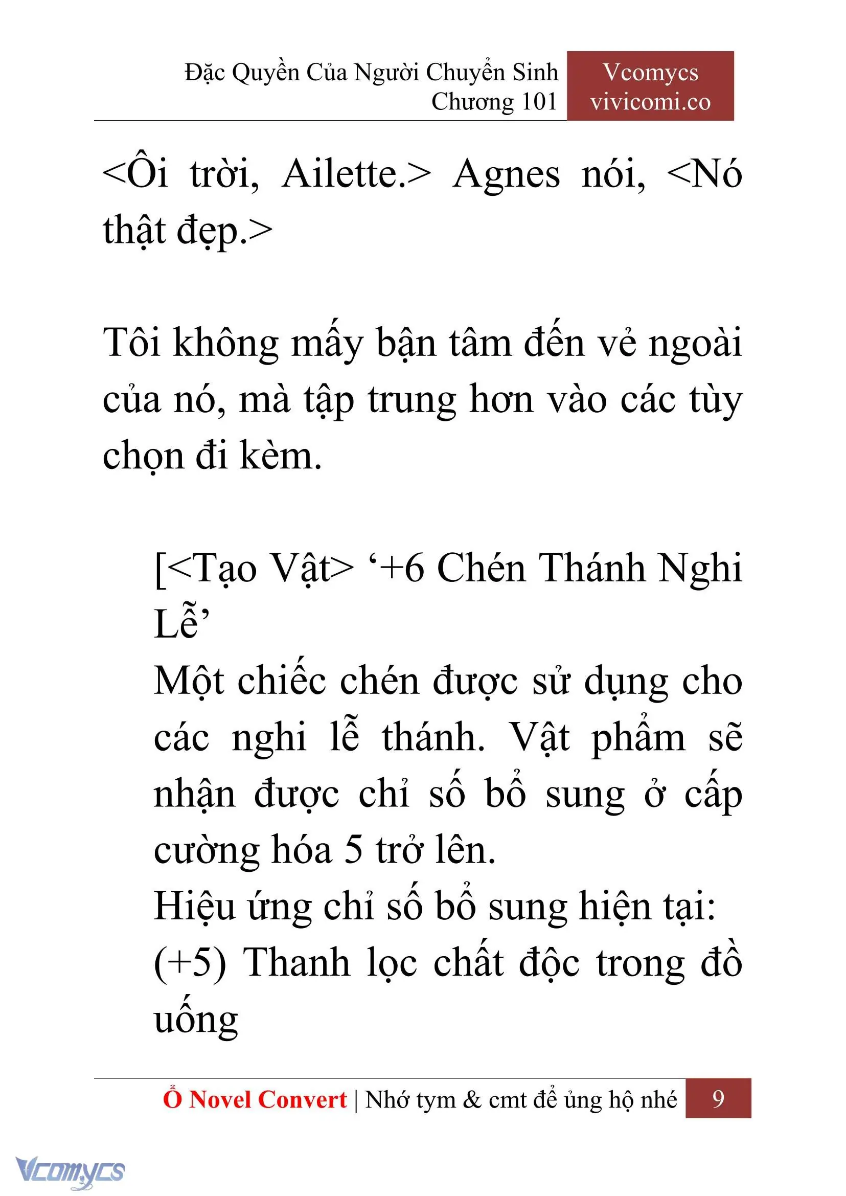 [Novel] Đặc Quyền Của Người Chuyển Sinh Chapter 101 - Trang 12