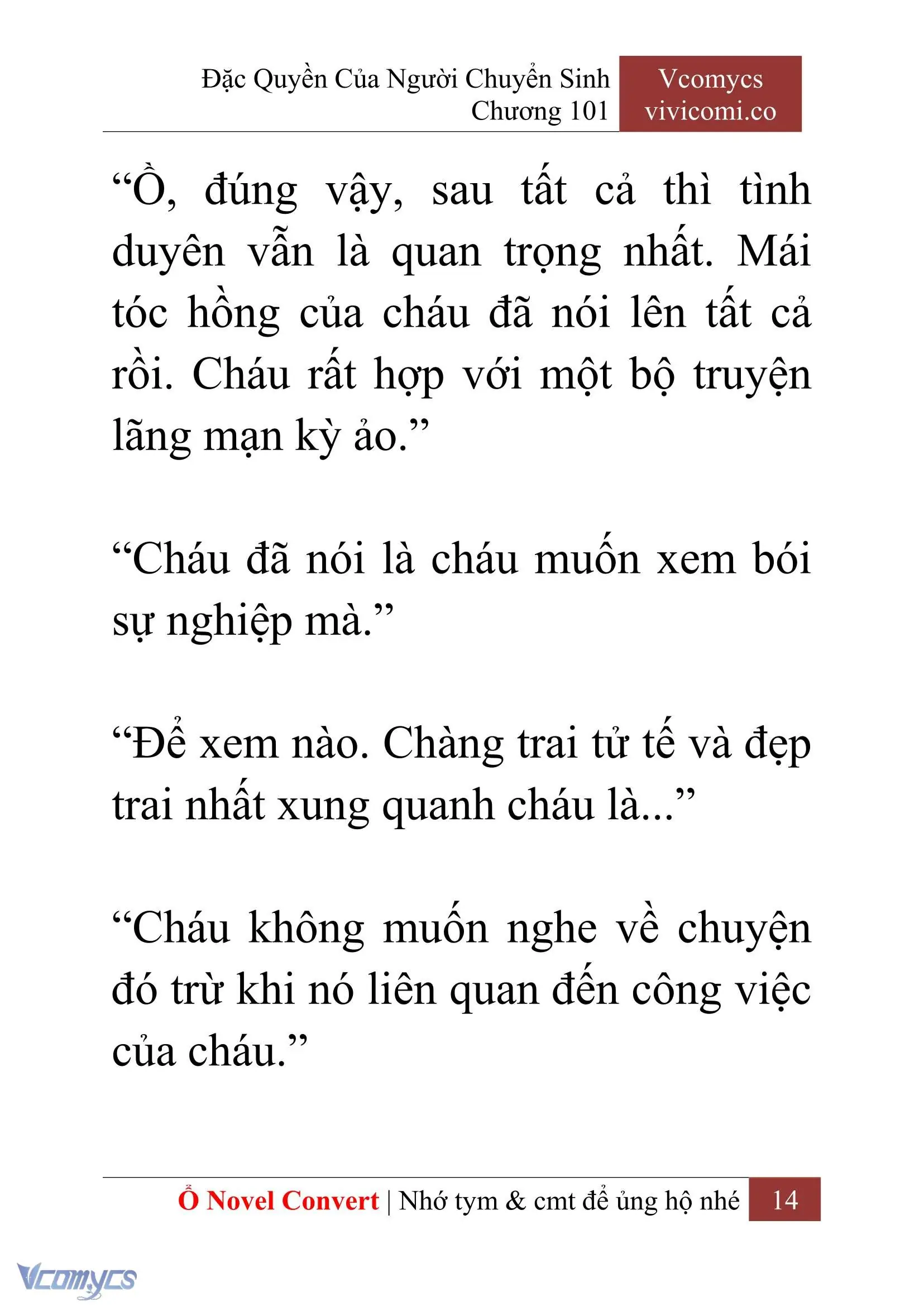 [Novel] Đặc Quyền Của Người Chuyển Sinh Chapter 101 - Trang 17