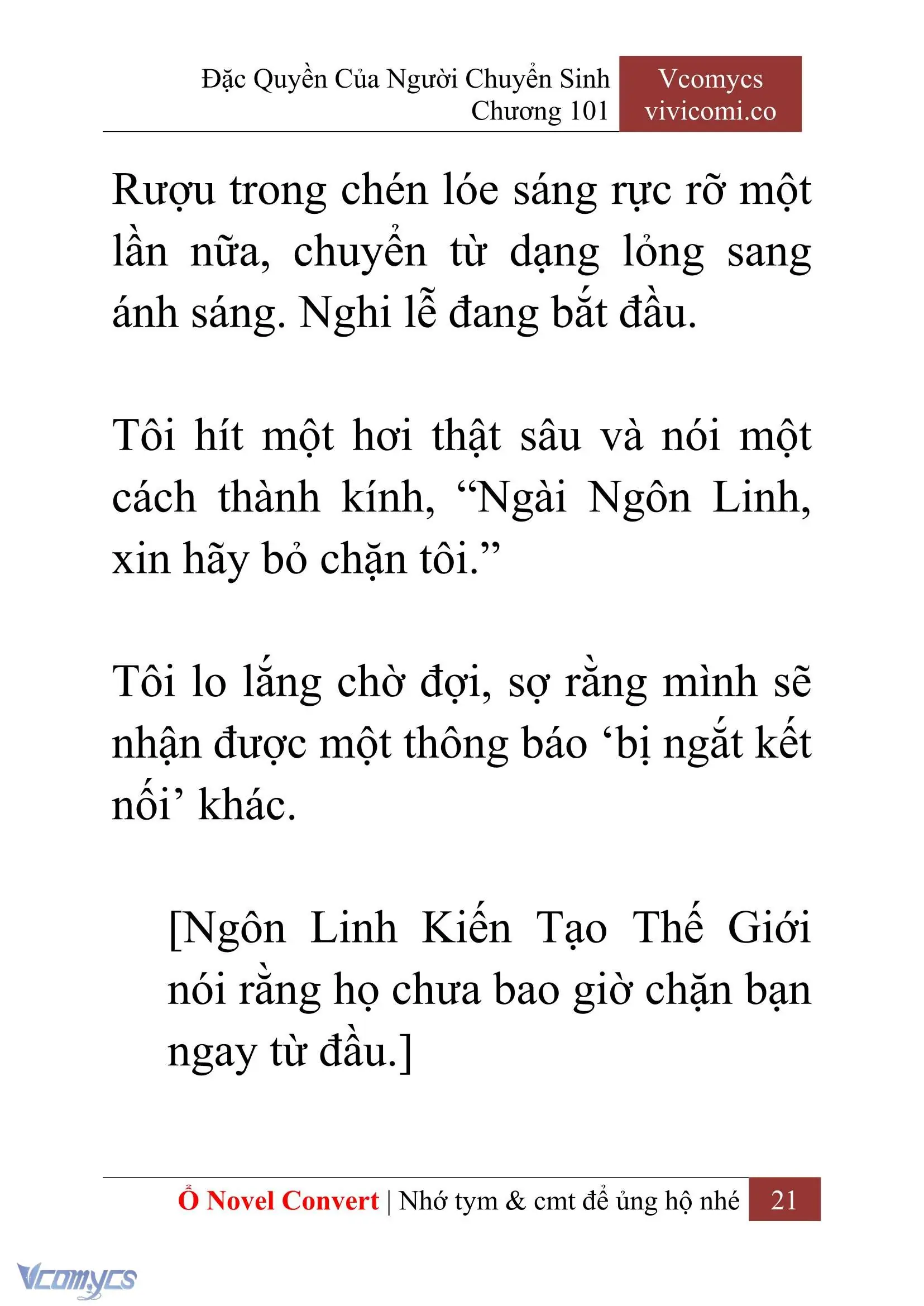 [Novel] Đặc Quyền Của Người Chuyển Sinh Chapter 101 - Trang 24