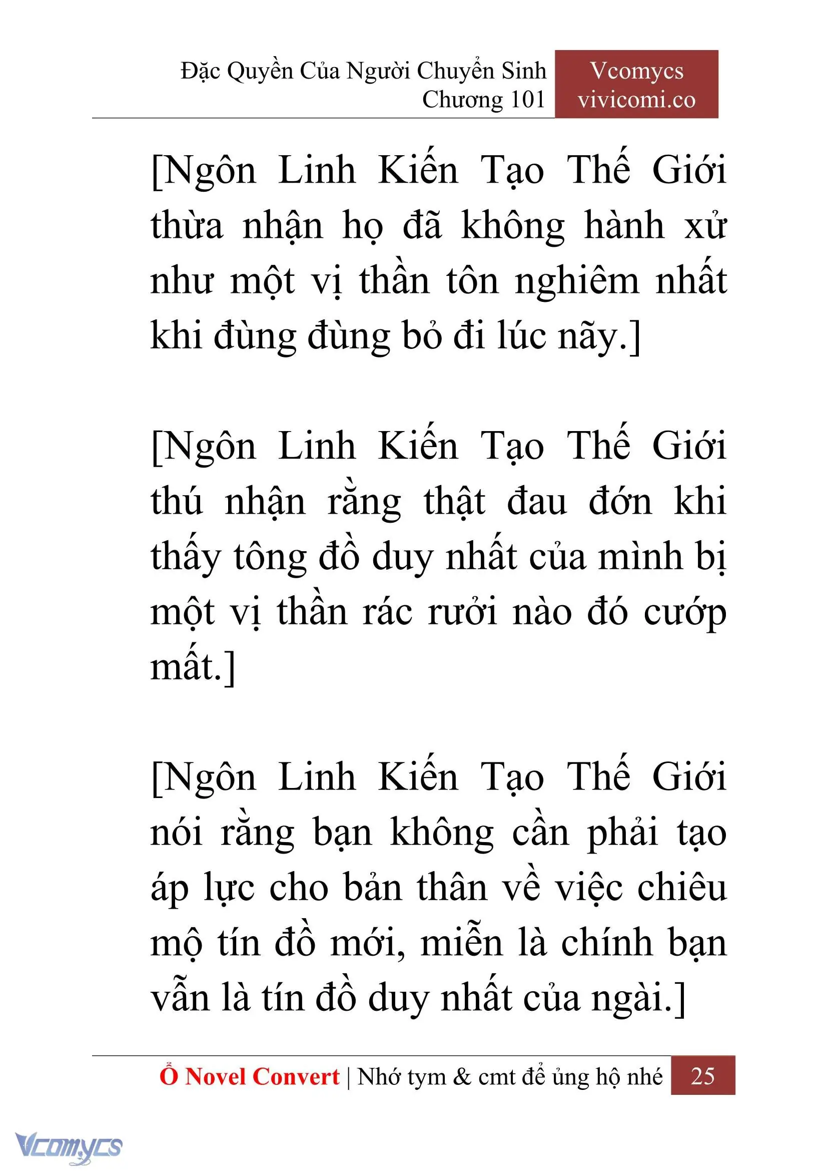 [Novel] Đặc Quyền Của Người Chuyển Sinh Chapter 101 - Trang 28