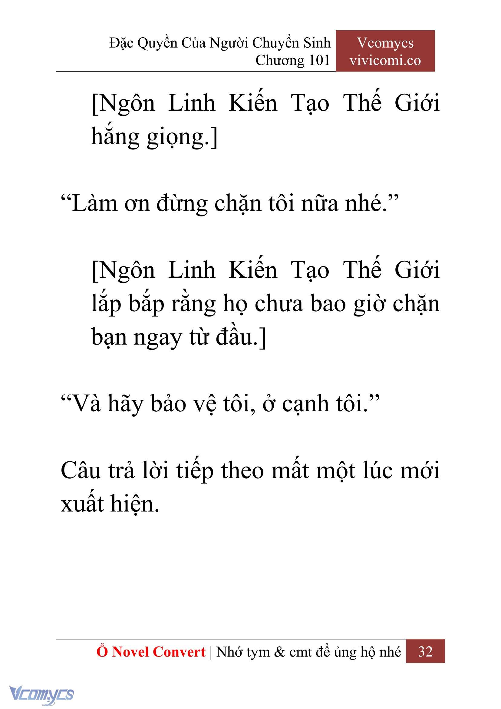 [Novel] Đặc Quyền Của Người Chuyển Sinh Chapter 101 - Trang 35