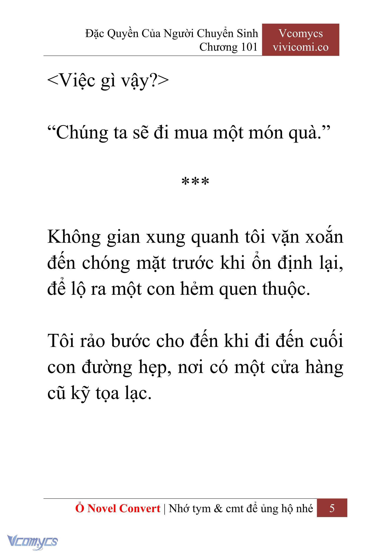 [Novel] Đặc Quyền Của Người Chuyển Sinh Chapter 101 - Trang 8