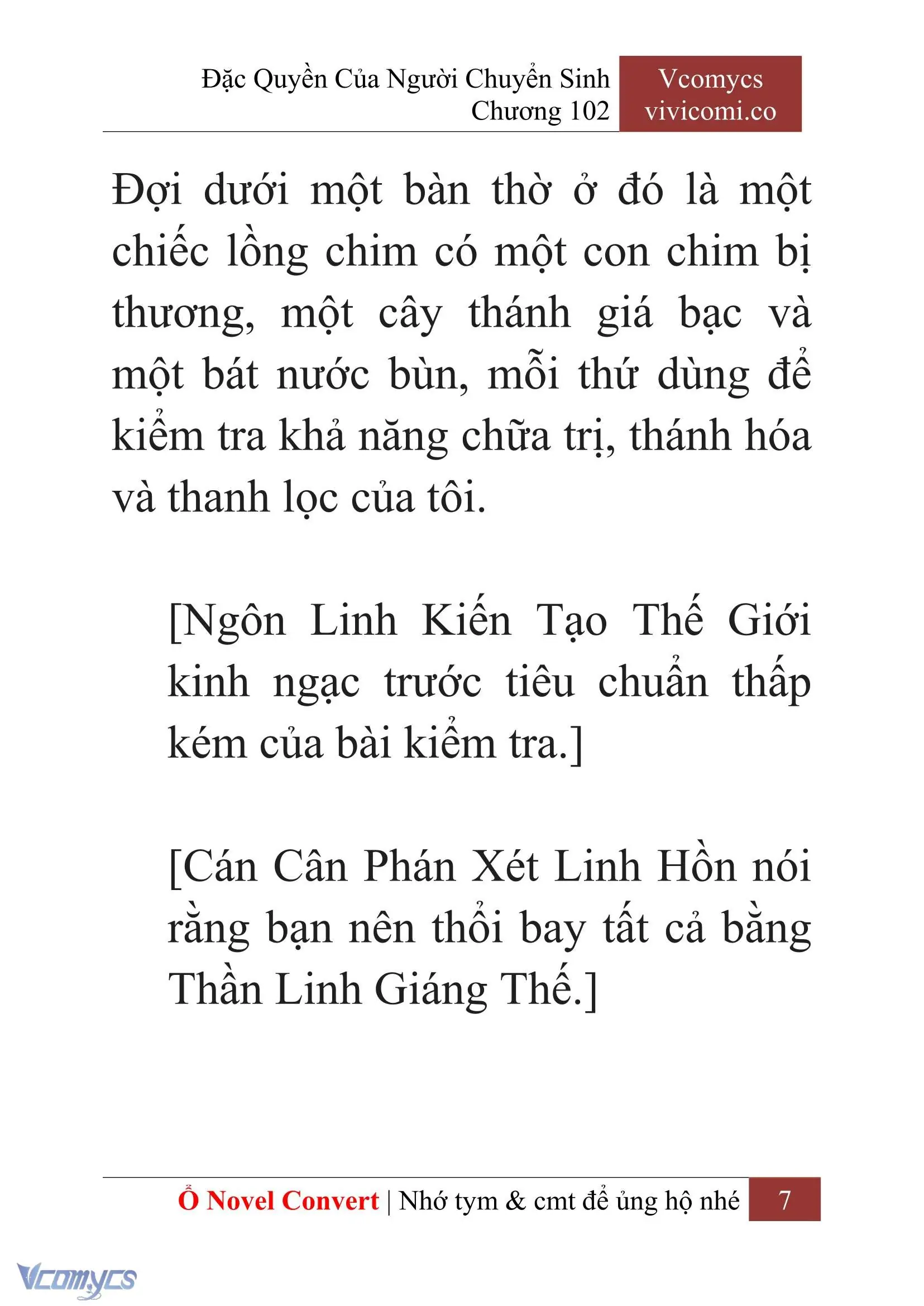 [Novel] Đặc Quyền Của Người Chuyển Sinh Chapter 102 - Trang 10
