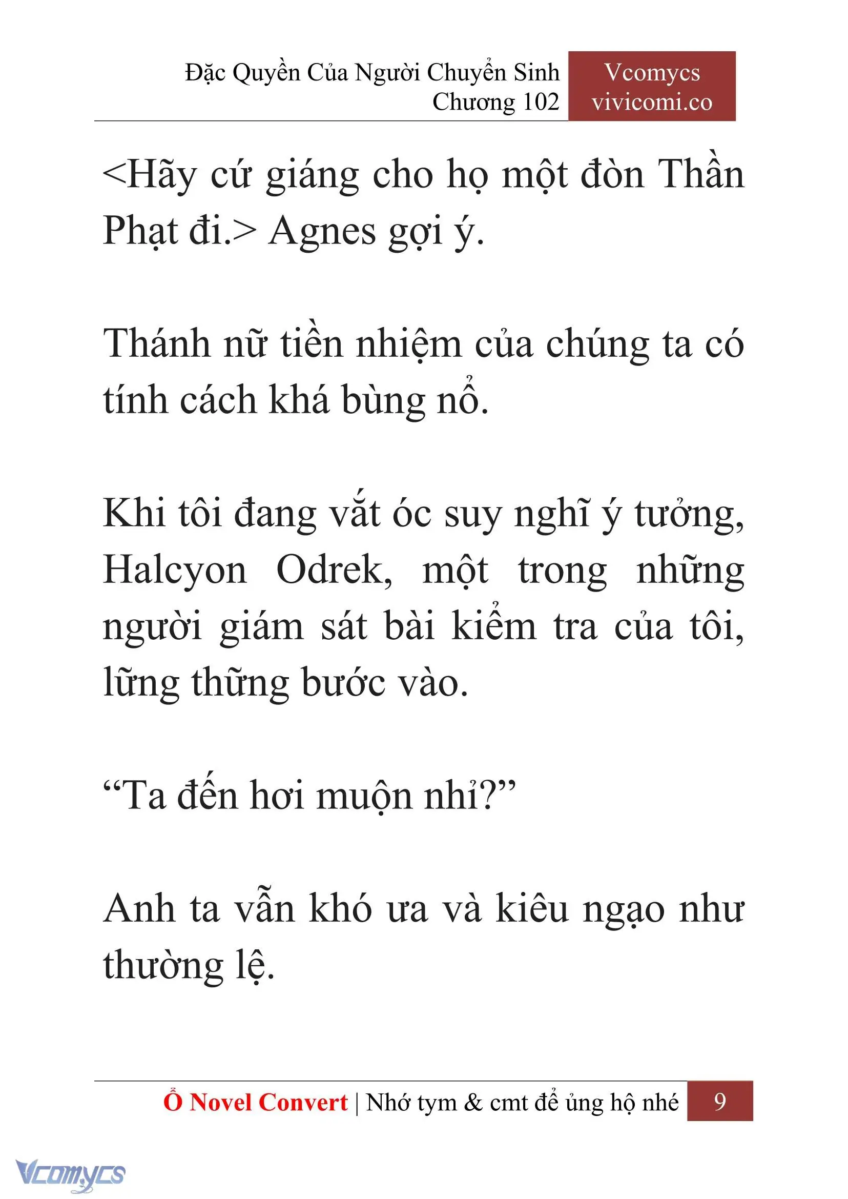 [Novel] Đặc Quyền Của Người Chuyển Sinh Chapter 102 - Trang 12