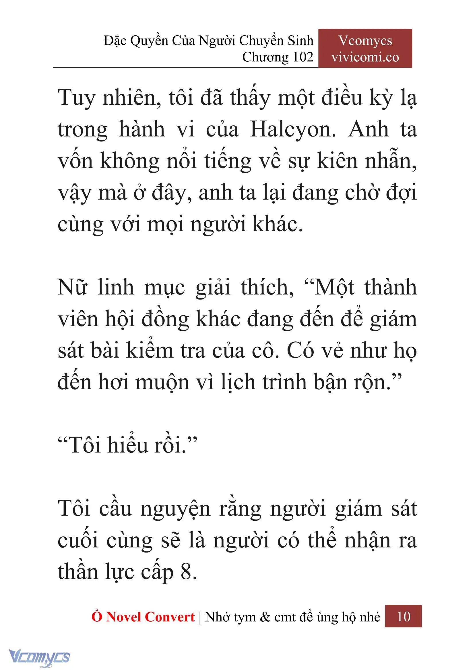 [Novel] Đặc Quyền Của Người Chuyển Sinh Chapter 102 - Trang 13