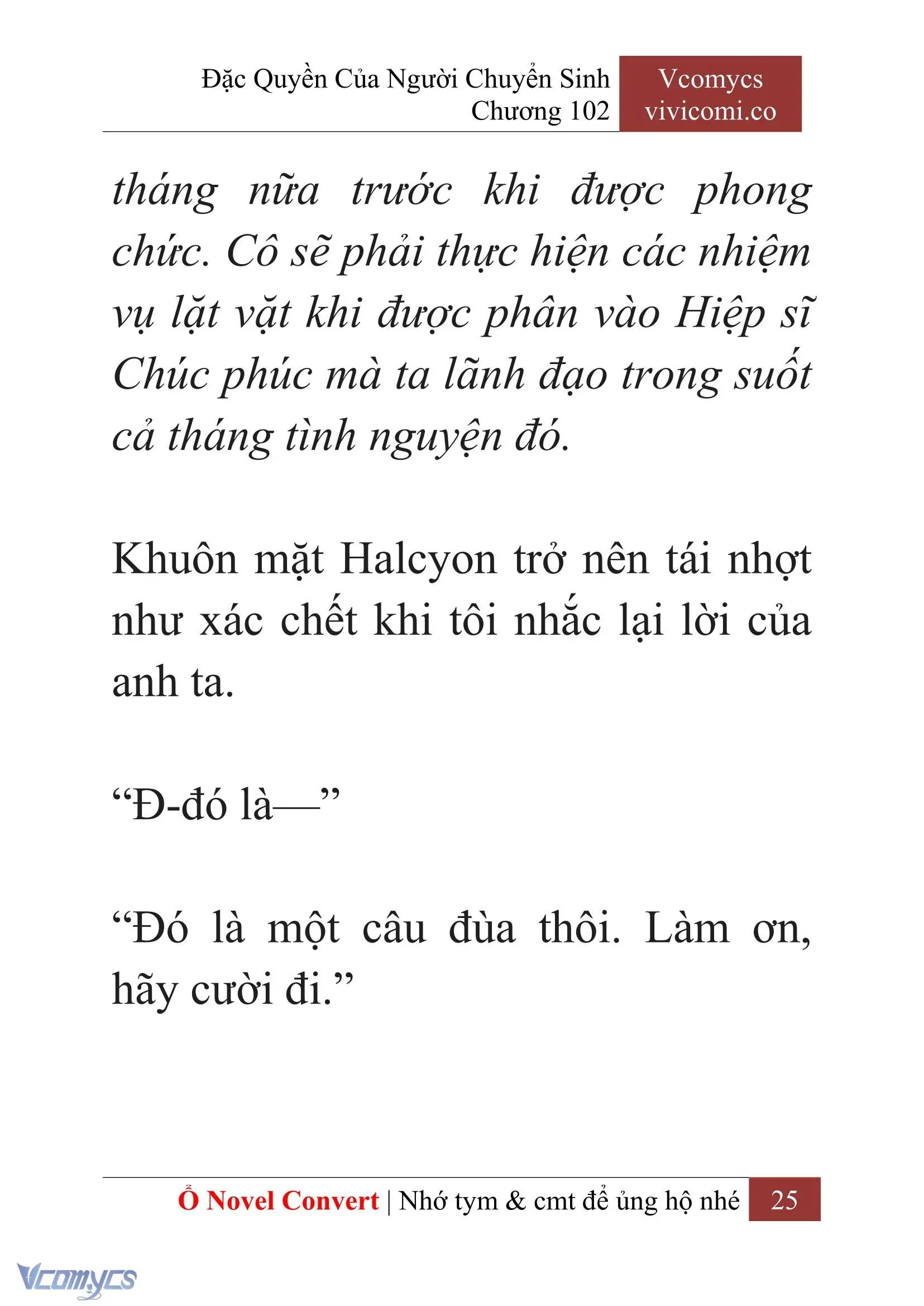 [Novel] Đặc Quyền Của Người Chuyển Sinh Chapter 102 - Trang 28