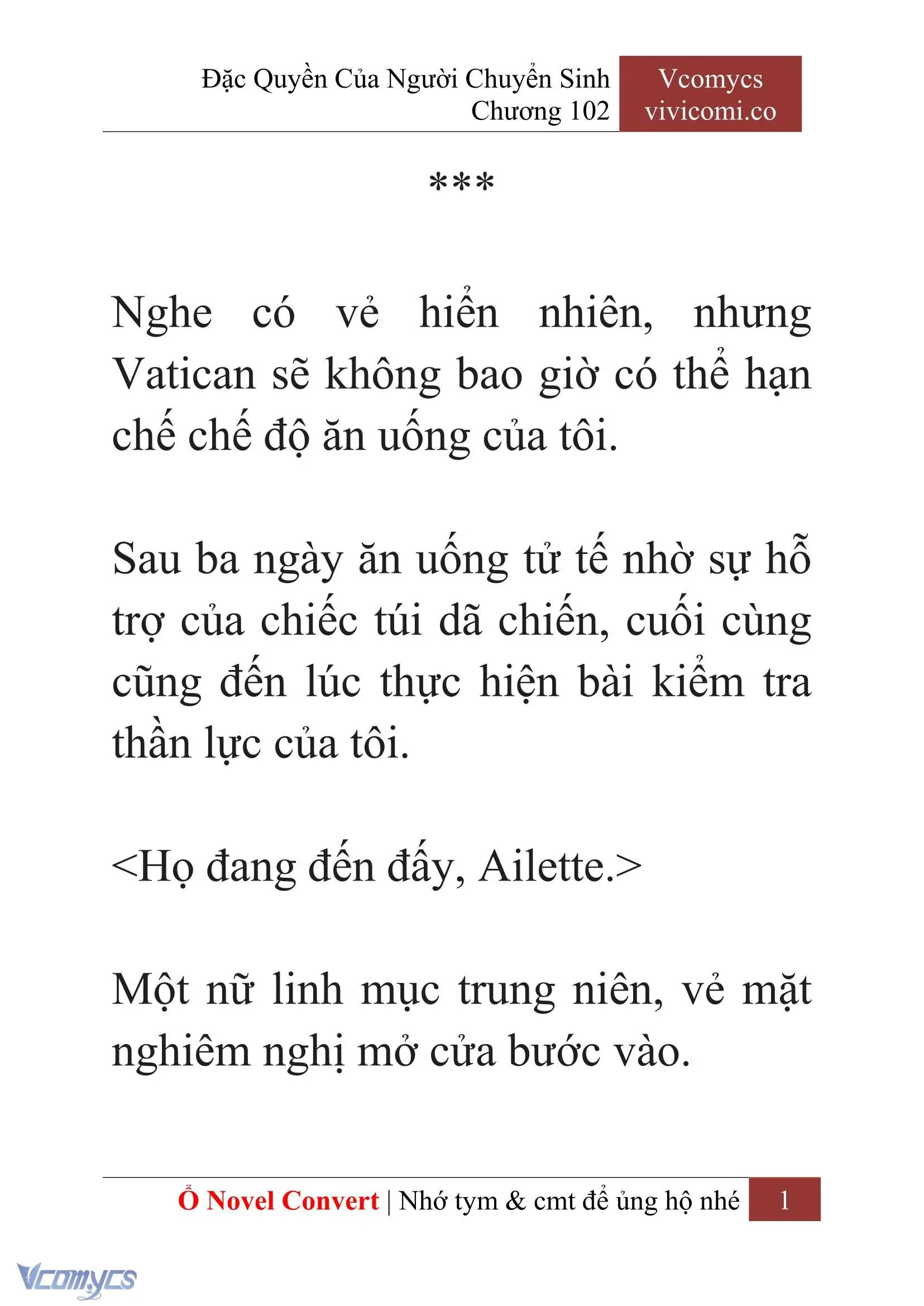 [Novel] Đặc Quyền Của Người Chuyển Sinh Chapter 102 - Trang 4