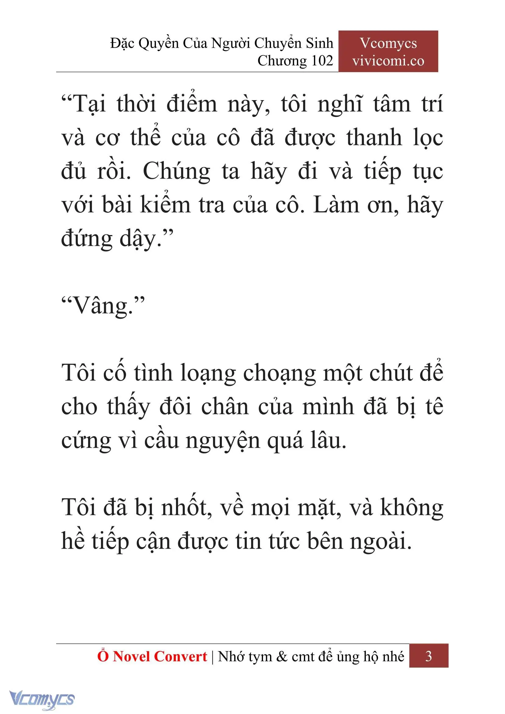 [Novel] Đặc Quyền Của Người Chuyển Sinh Chapter 102 - Trang 6