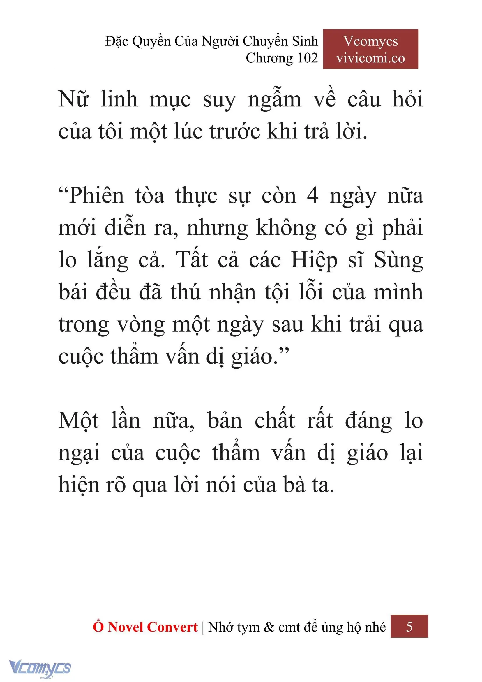 [Novel] Đặc Quyền Của Người Chuyển Sinh Chapter 102 - Trang 8