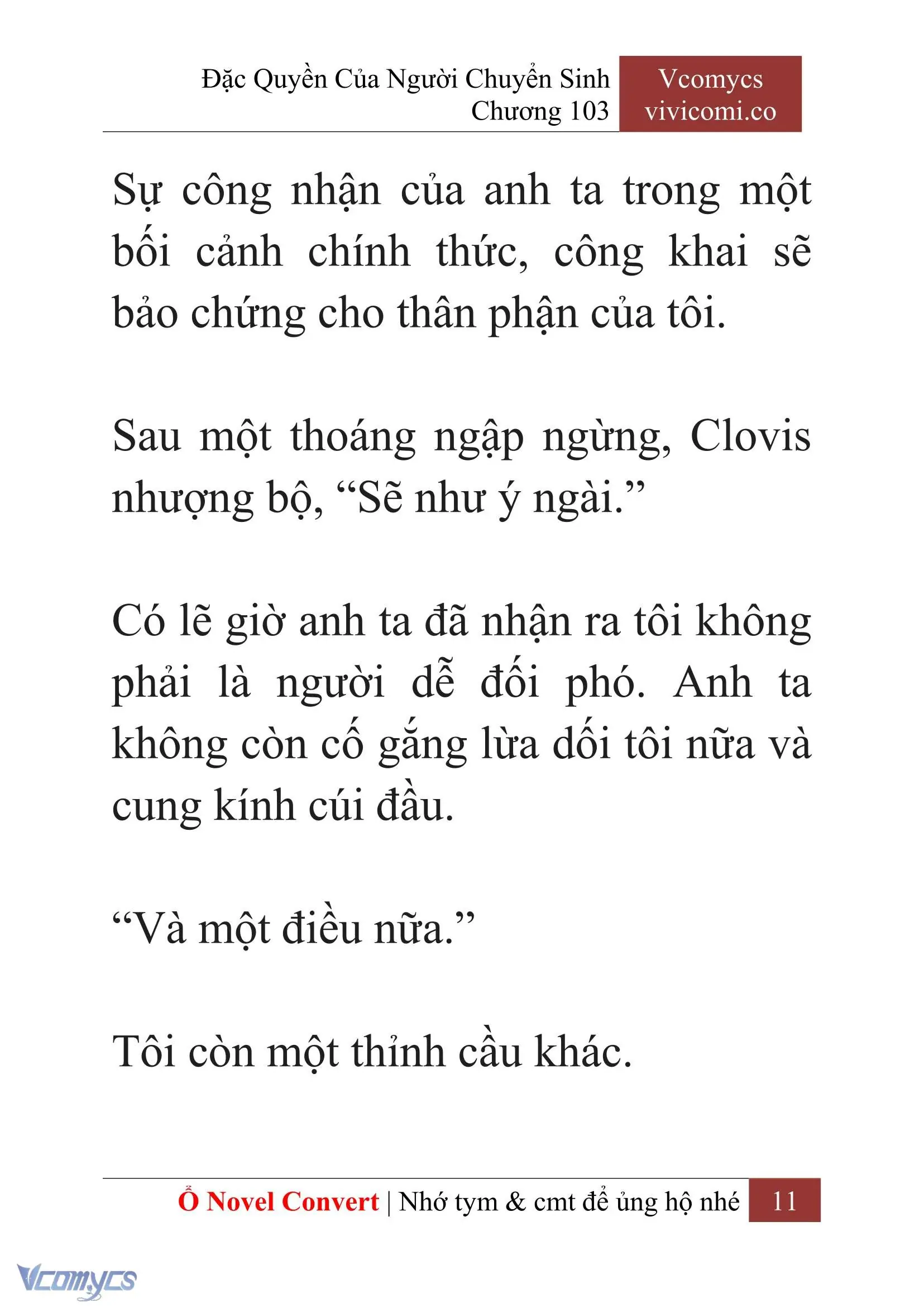[Novel] Đặc Quyền Của Người Chuyển Sinh Chapter 103 - Trang 14