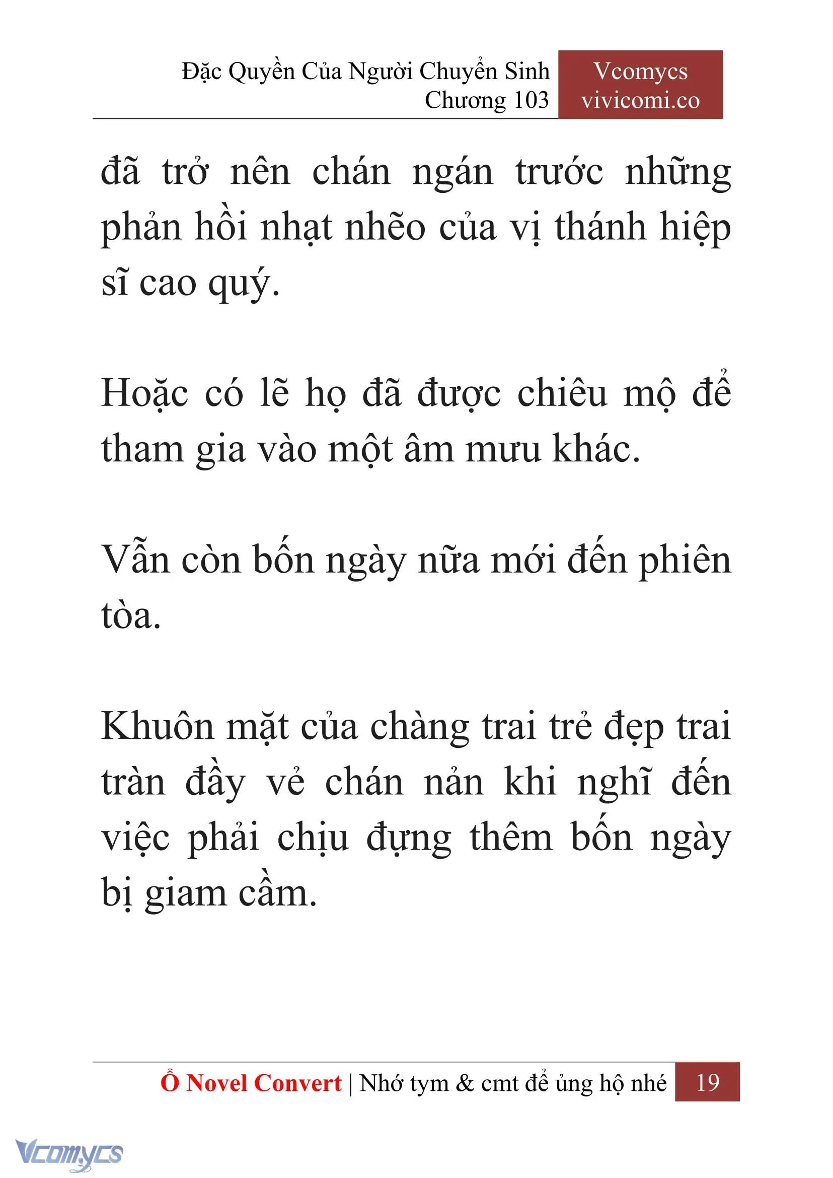 [Novel] Đặc Quyền Của Người Chuyển Sinh Chapter 103 - Trang 22