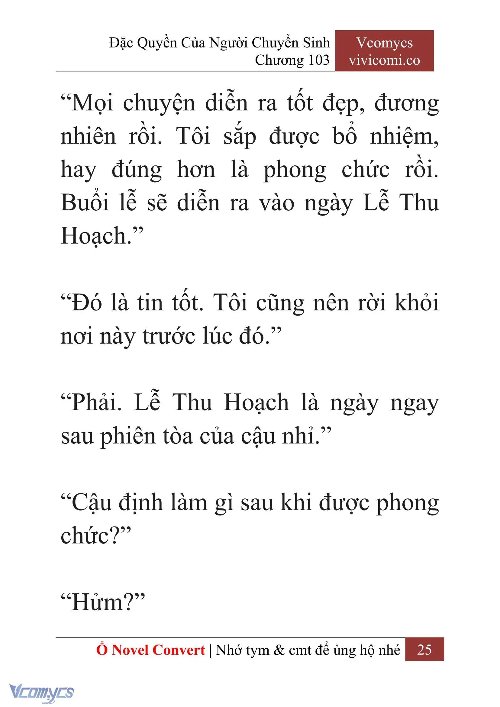 [Novel] Đặc Quyền Của Người Chuyển Sinh Chapter 103 - Trang 28
