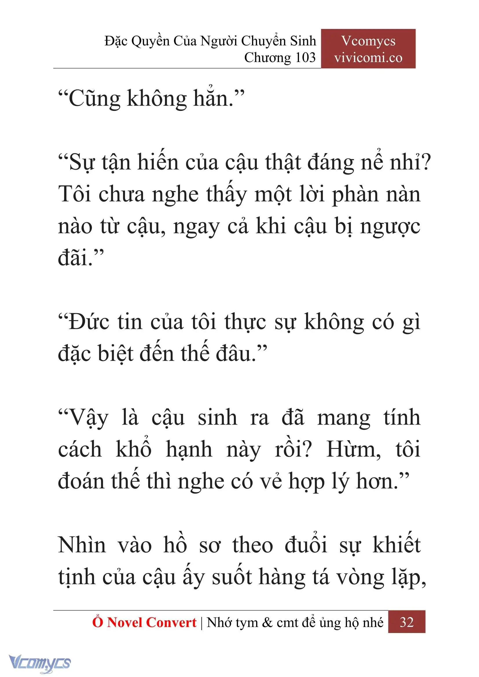 [Novel] Đặc Quyền Của Người Chuyển Sinh Chapter 103 - Trang 35