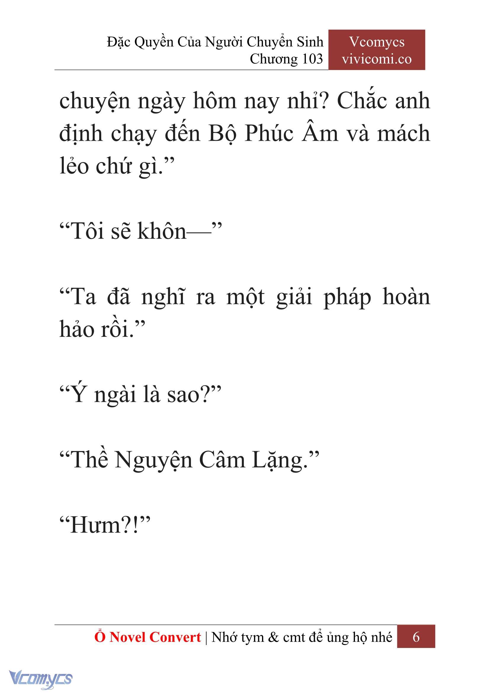 [Novel] Đặc Quyền Của Người Chuyển Sinh Chapter 103 - Trang 9