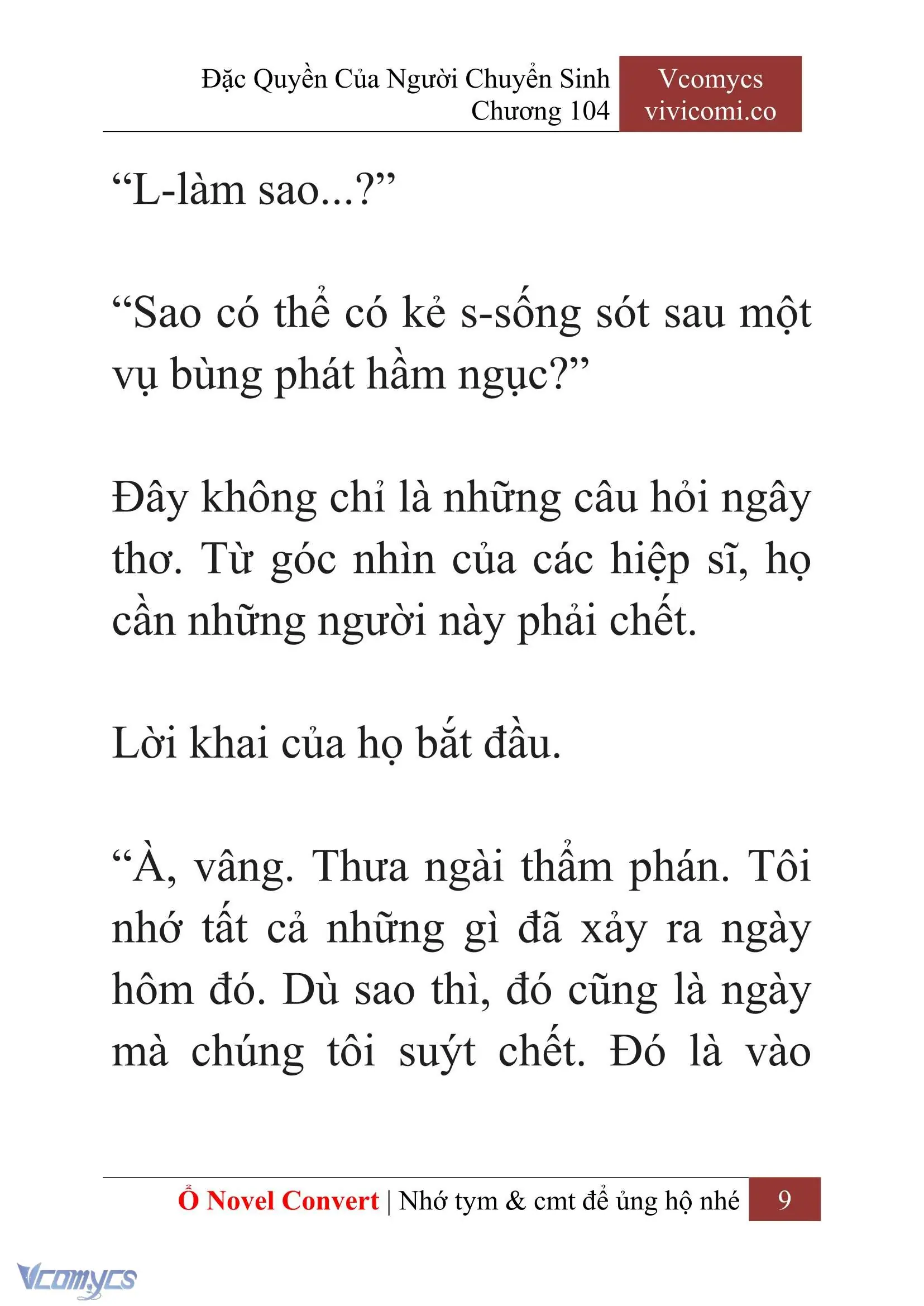 [Novel] Đặc Quyền Của Người Chuyển Sinh Chapter 104 - Trang 12