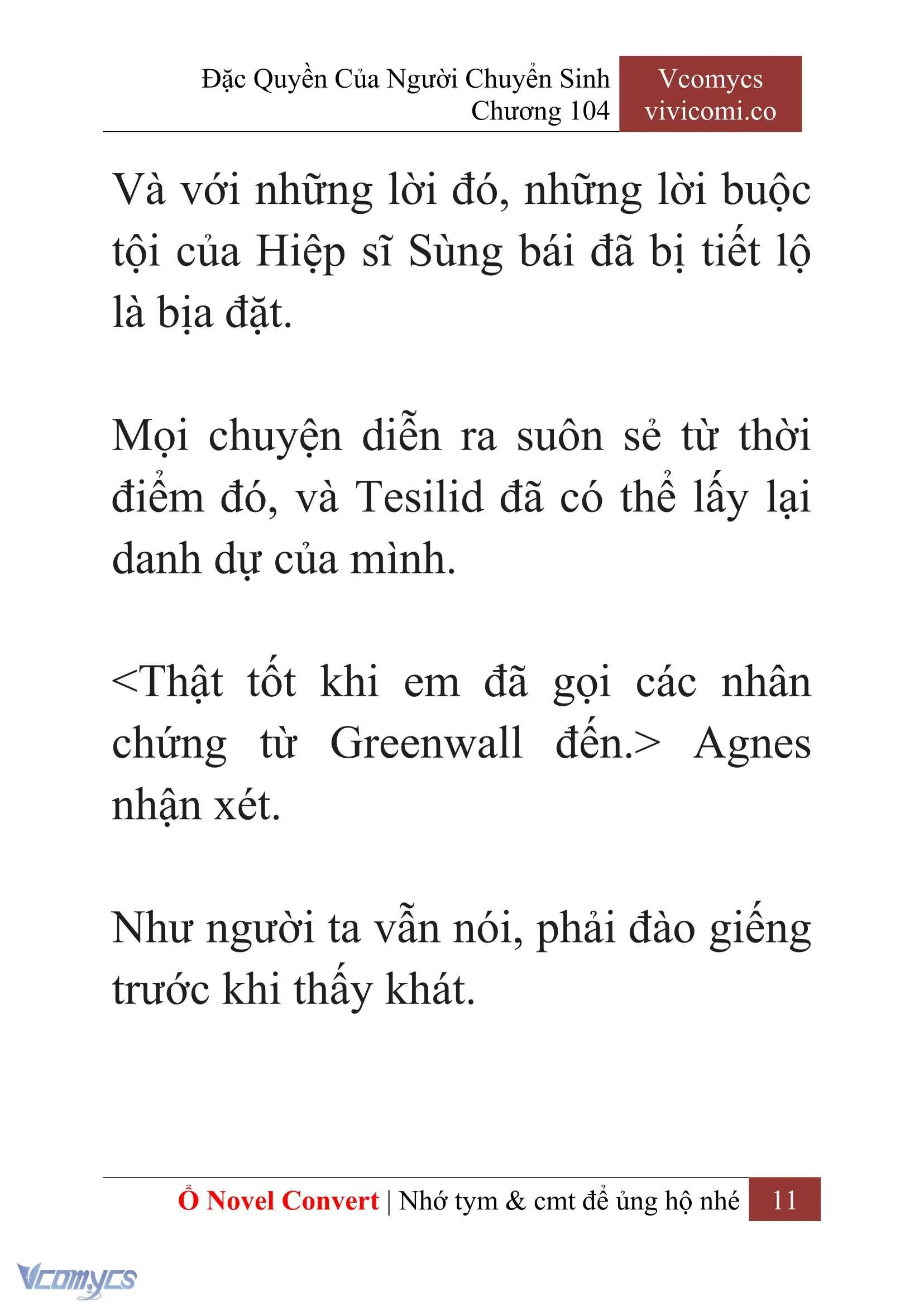 [Novel] Đặc Quyền Của Người Chuyển Sinh Chapter 104 - Trang 14