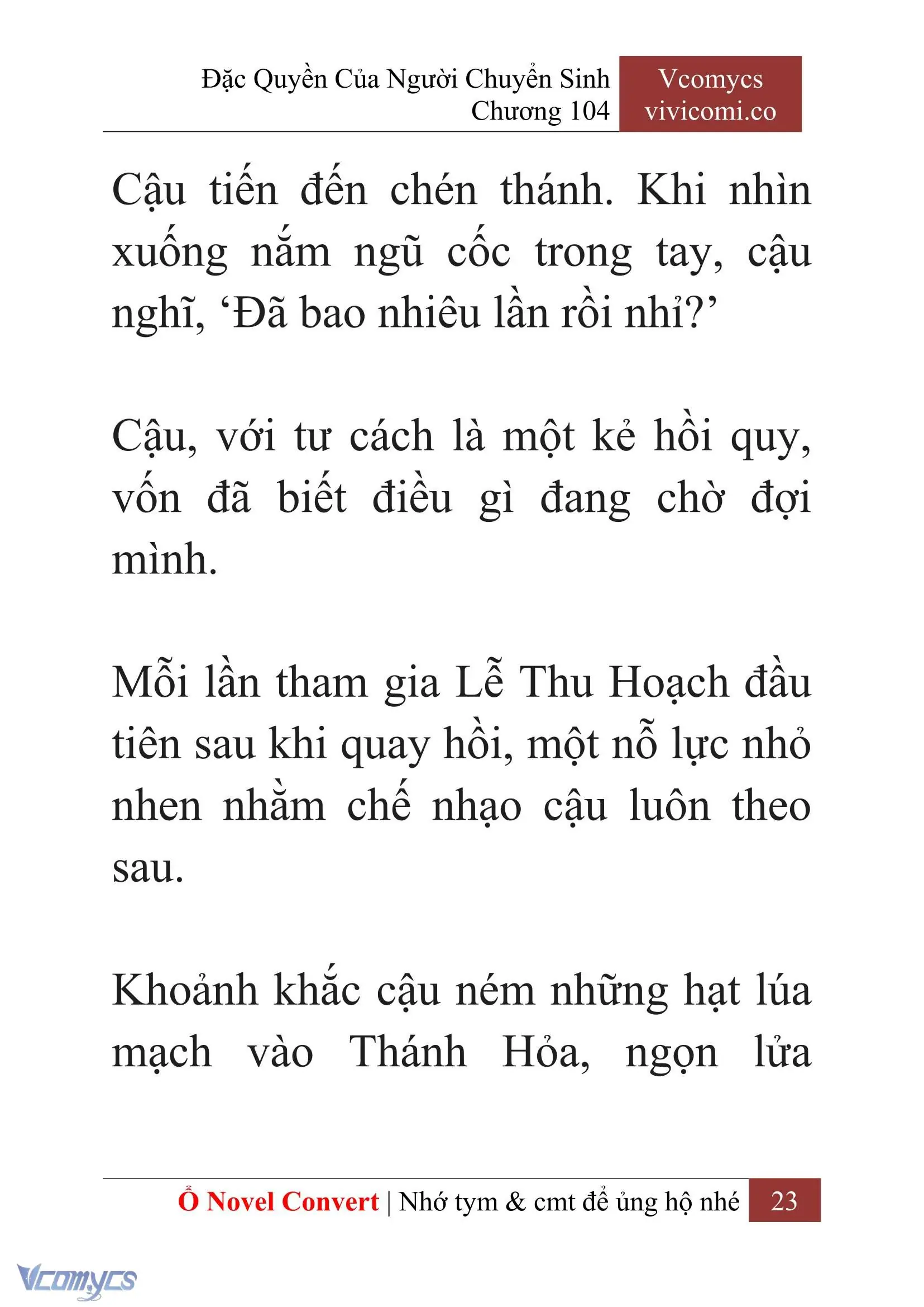 [Novel] Đặc Quyền Của Người Chuyển Sinh Chapter 104 - Trang 26
