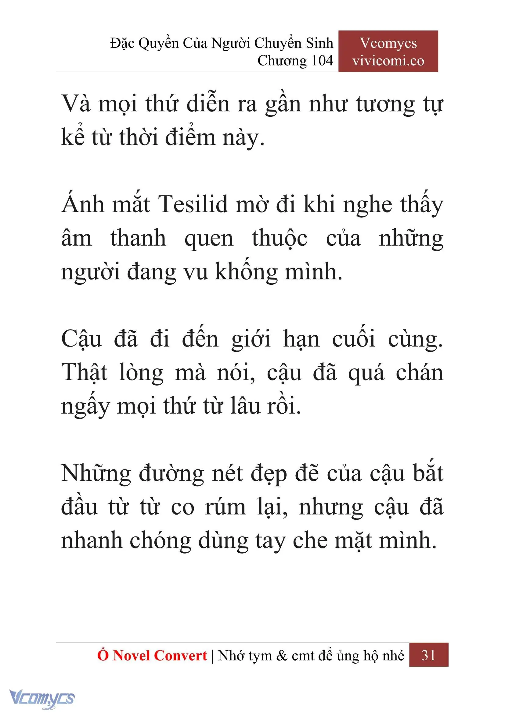 [Novel] Đặc Quyền Của Người Chuyển Sinh Chapter 104 - Trang 34