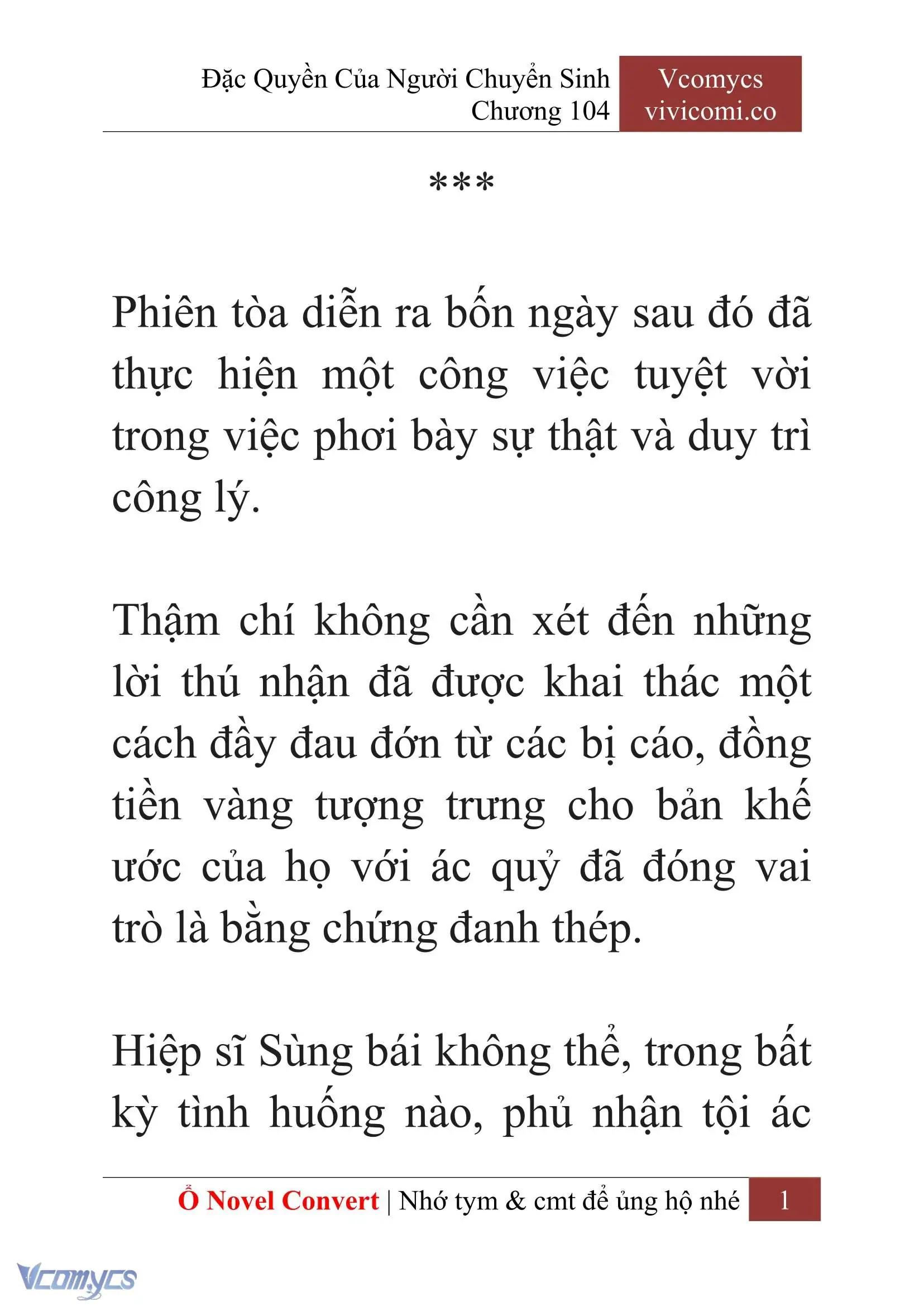 [Novel] Đặc Quyền Của Người Chuyển Sinh Chapter 104 - Trang 4