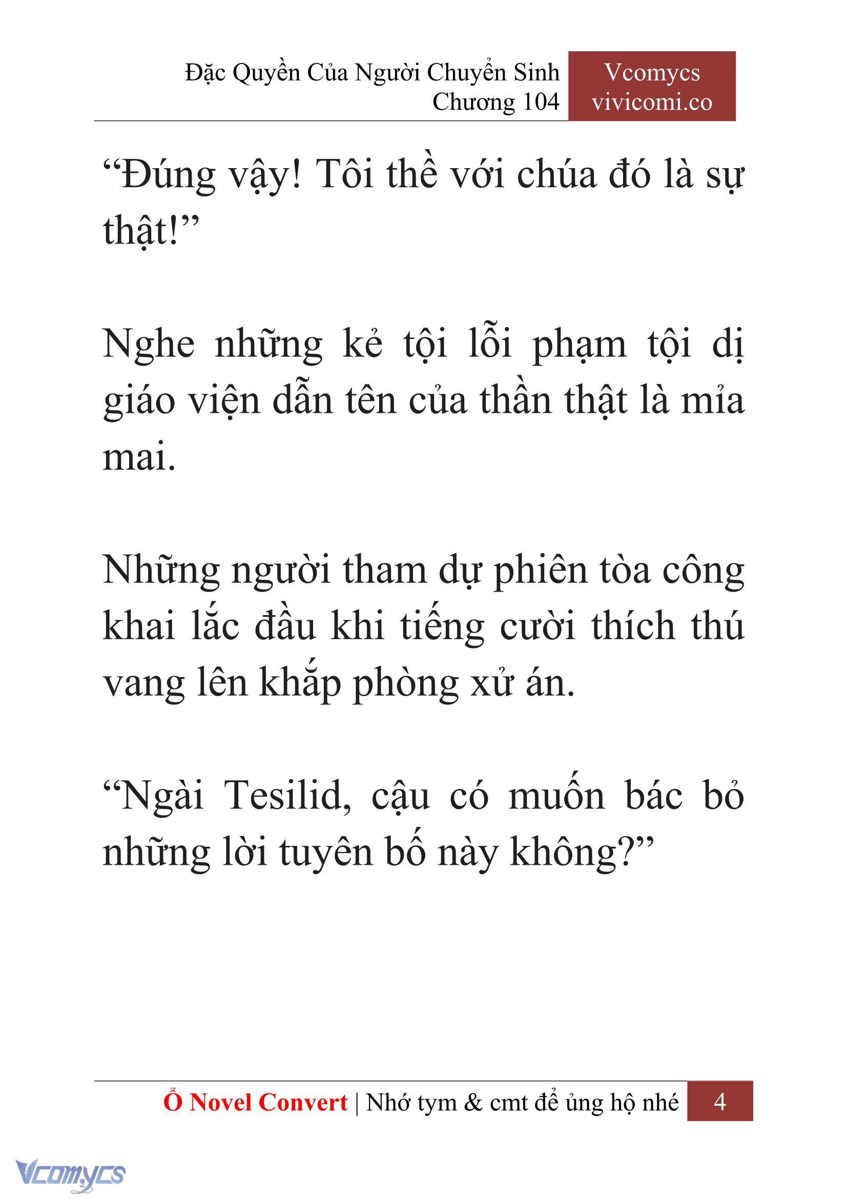 [Novel] Đặc Quyền Của Người Chuyển Sinh Chapter 104 - Trang 7
