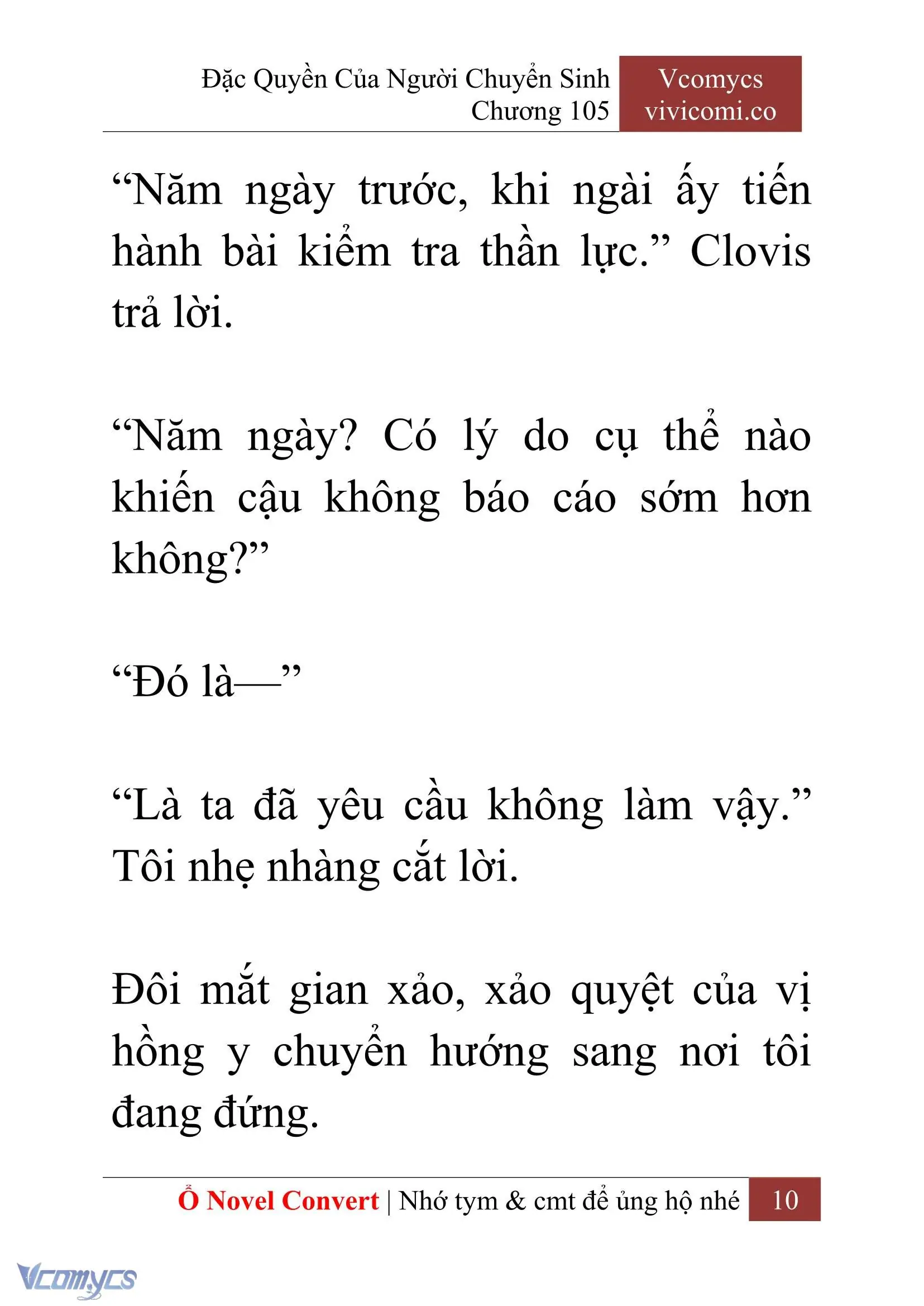[Novel] Đặc Quyền Của Người Chuyển Sinh Chapter 105 - Trang 13