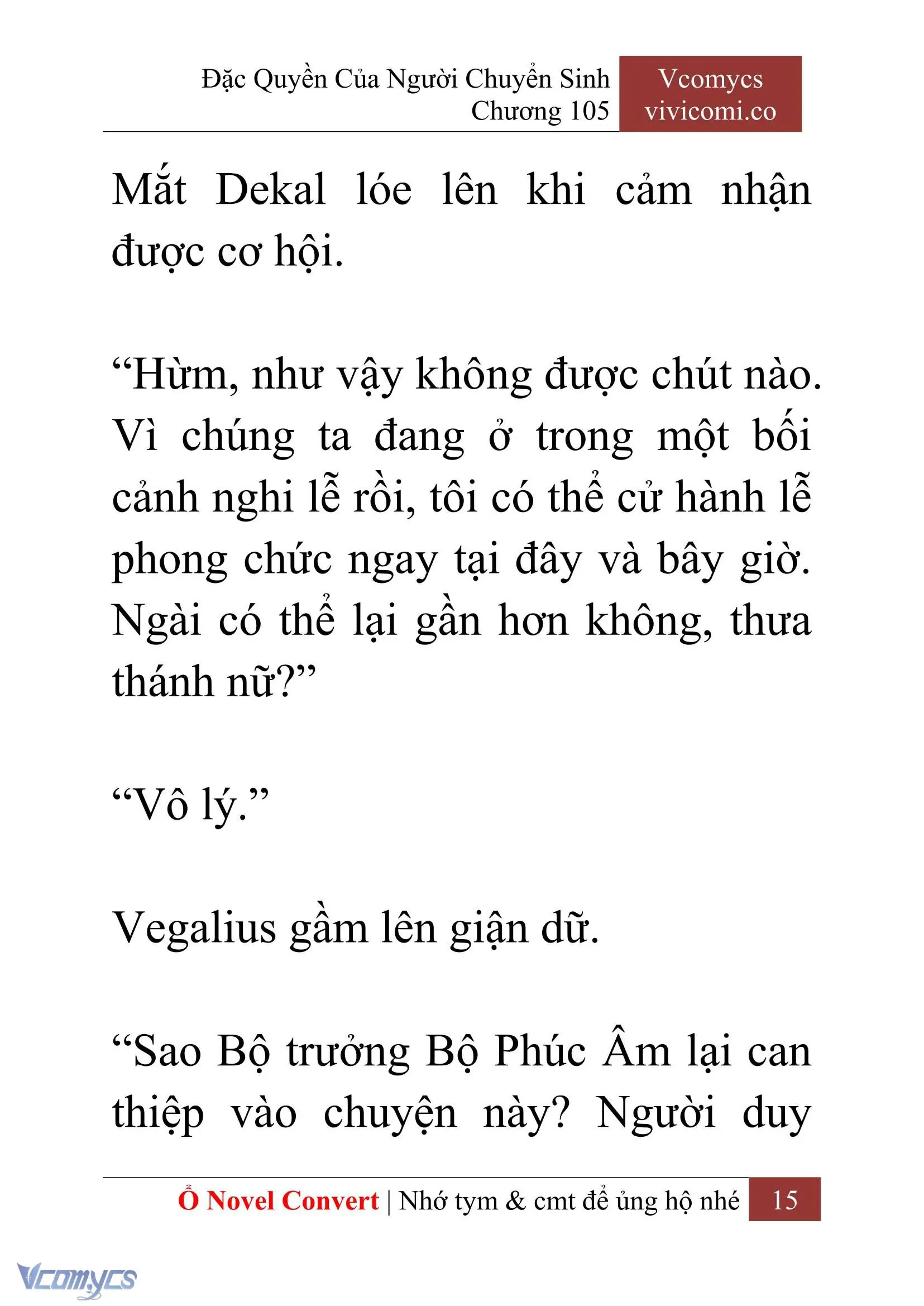 [Novel] Đặc Quyền Của Người Chuyển Sinh Chapter 105 - Trang 18