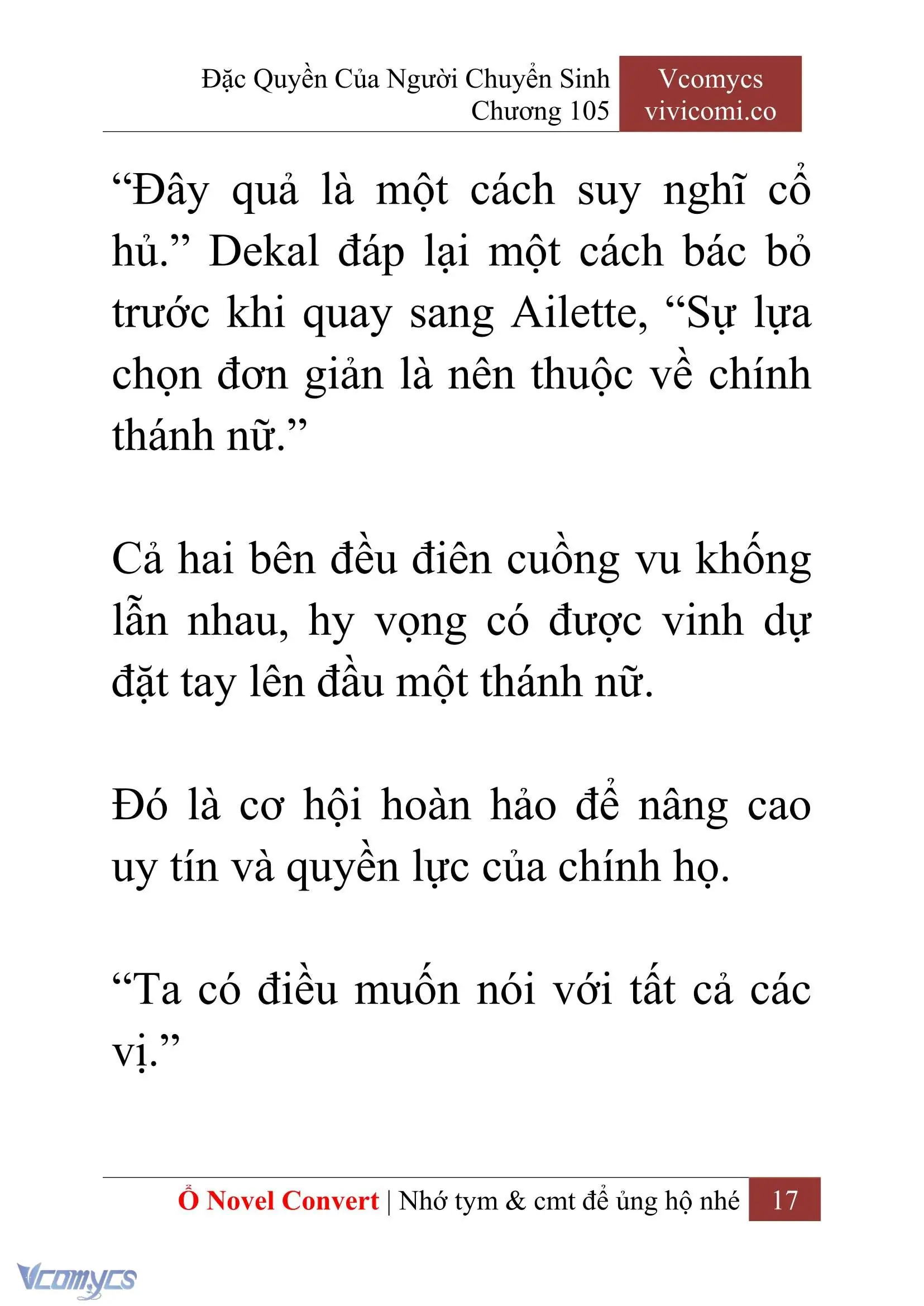 [Novel] Đặc Quyền Của Người Chuyển Sinh Chapter 105 - Trang 20