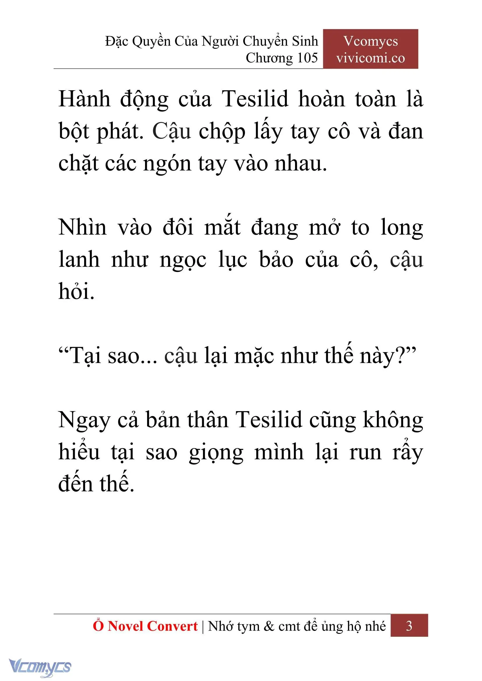 [Novel] Đặc Quyền Của Người Chuyển Sinh Chapter 105 - Trang 6