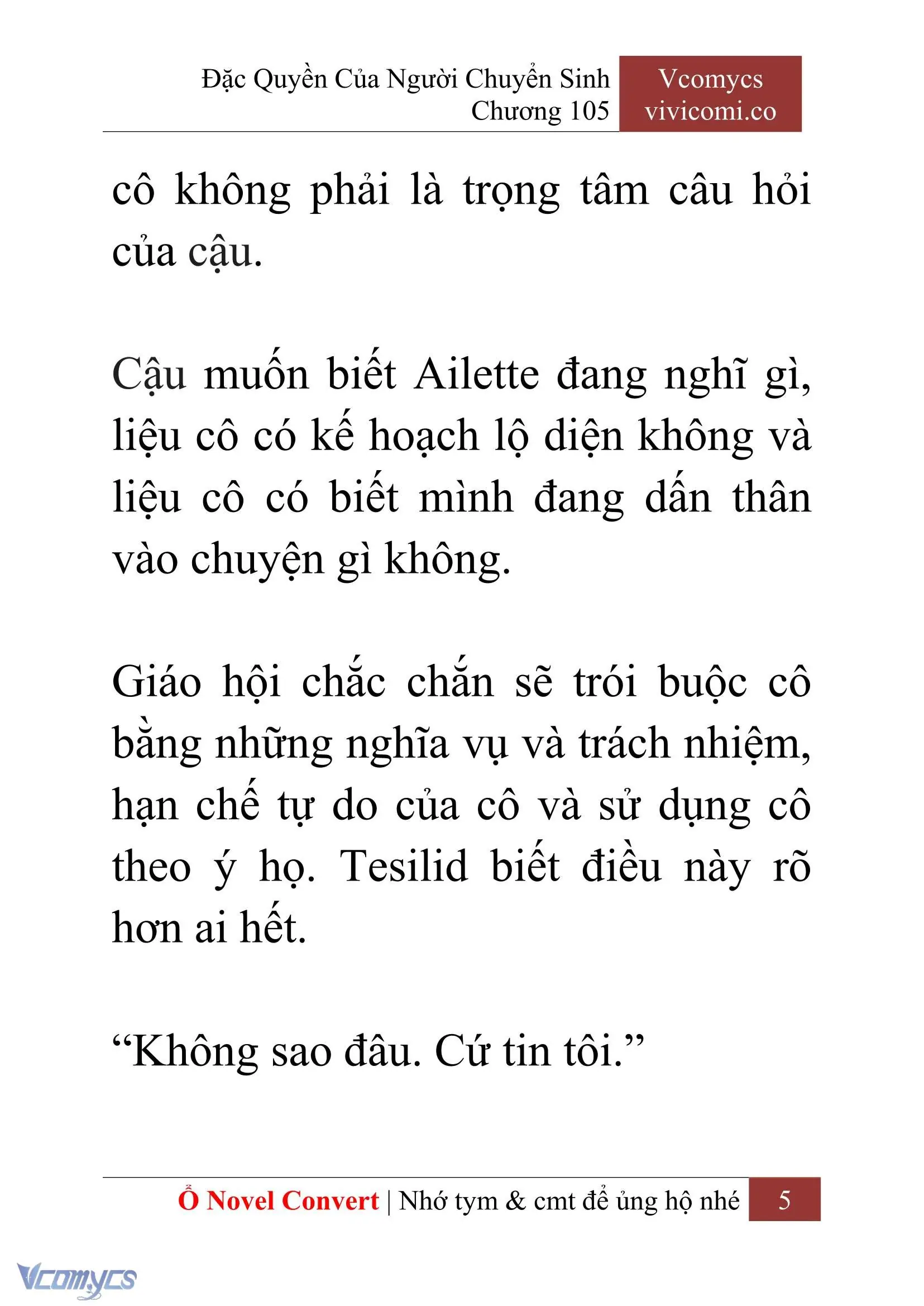 [Novel] Đặc Quyền Của Người Chuyển Sinh Chapter 105 - Trang 8