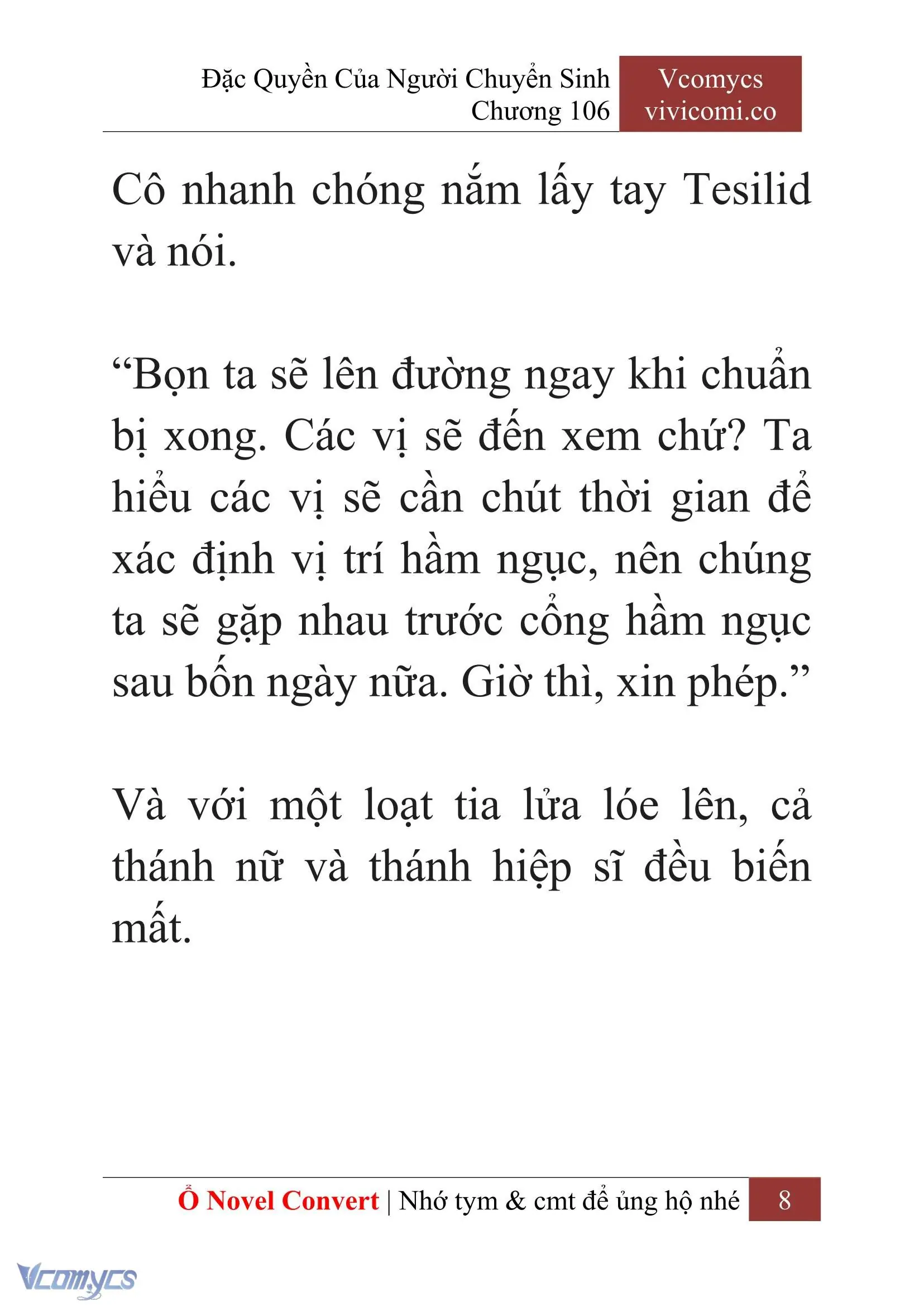 [Novel] Đặc Quyền Của Người Chuyển Sinh Chapter 106 - Trang 11