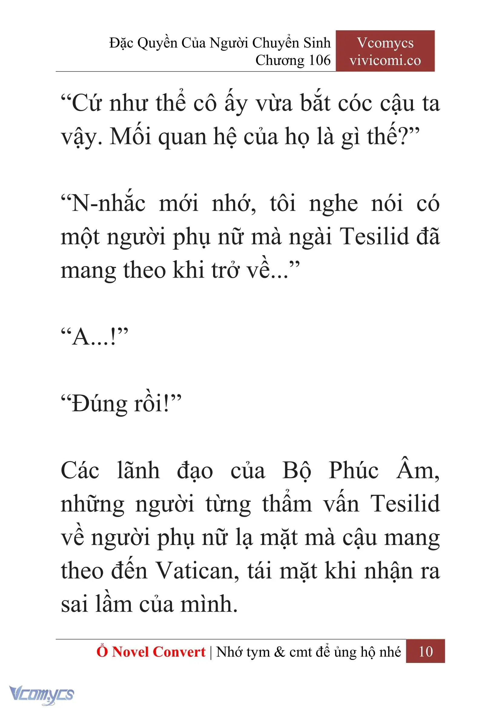 [Novel] Đặc Quyền Của Người Chuyển Sinh Chapter 106 - Trang 13