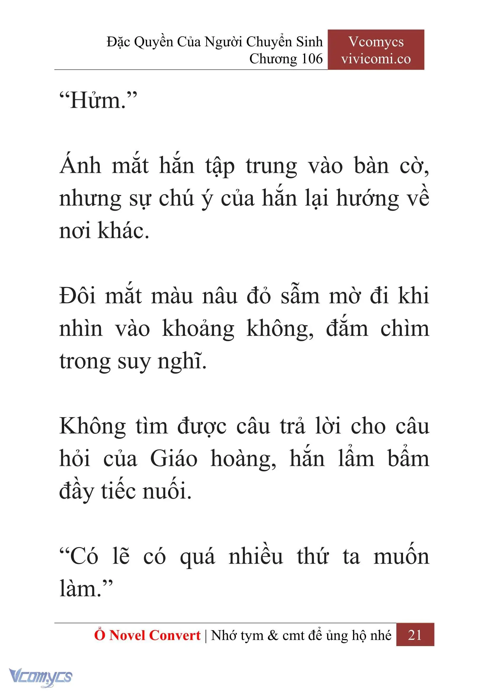 [Novel] Đặc Quyền Của Người Chuyển Sinh Chapter 106 - Trang 24