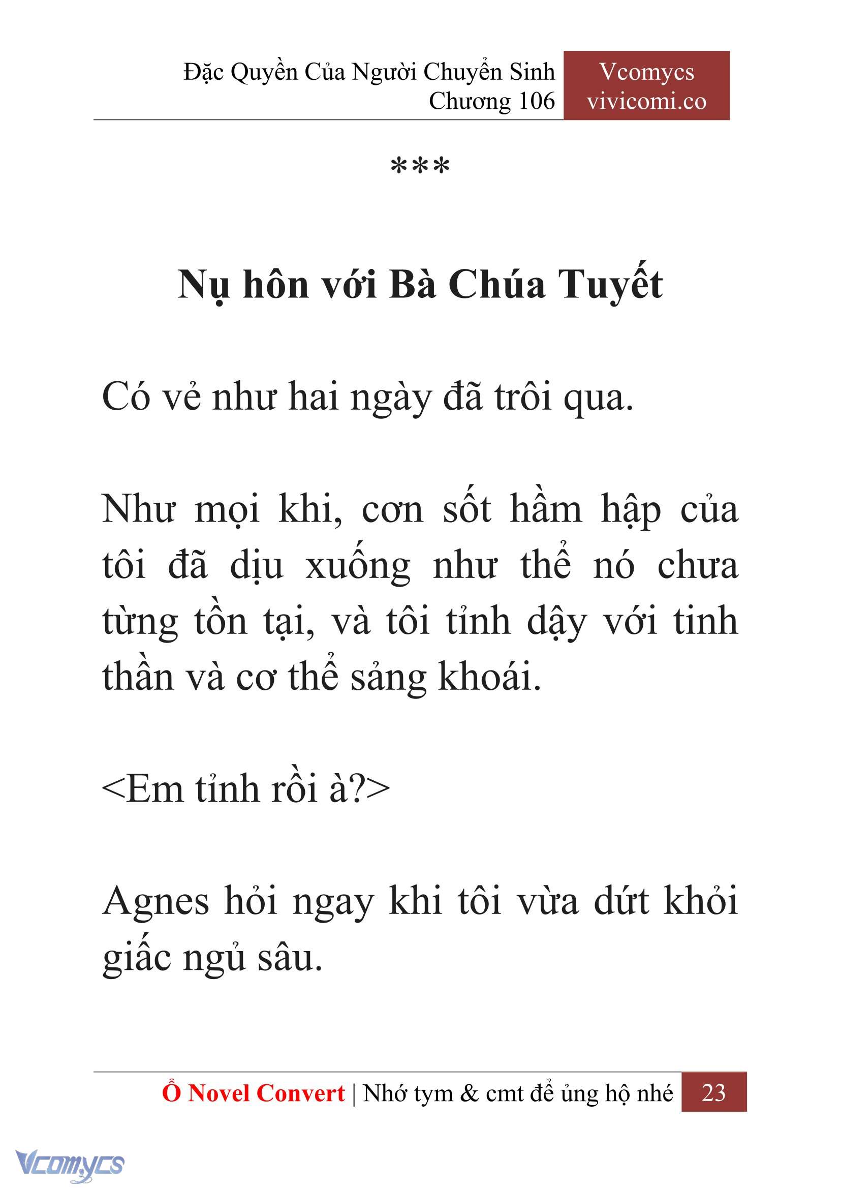 [Novel] Đặc Quyền Của Người Chuyển Sinh Chapter 106 - Trang 26