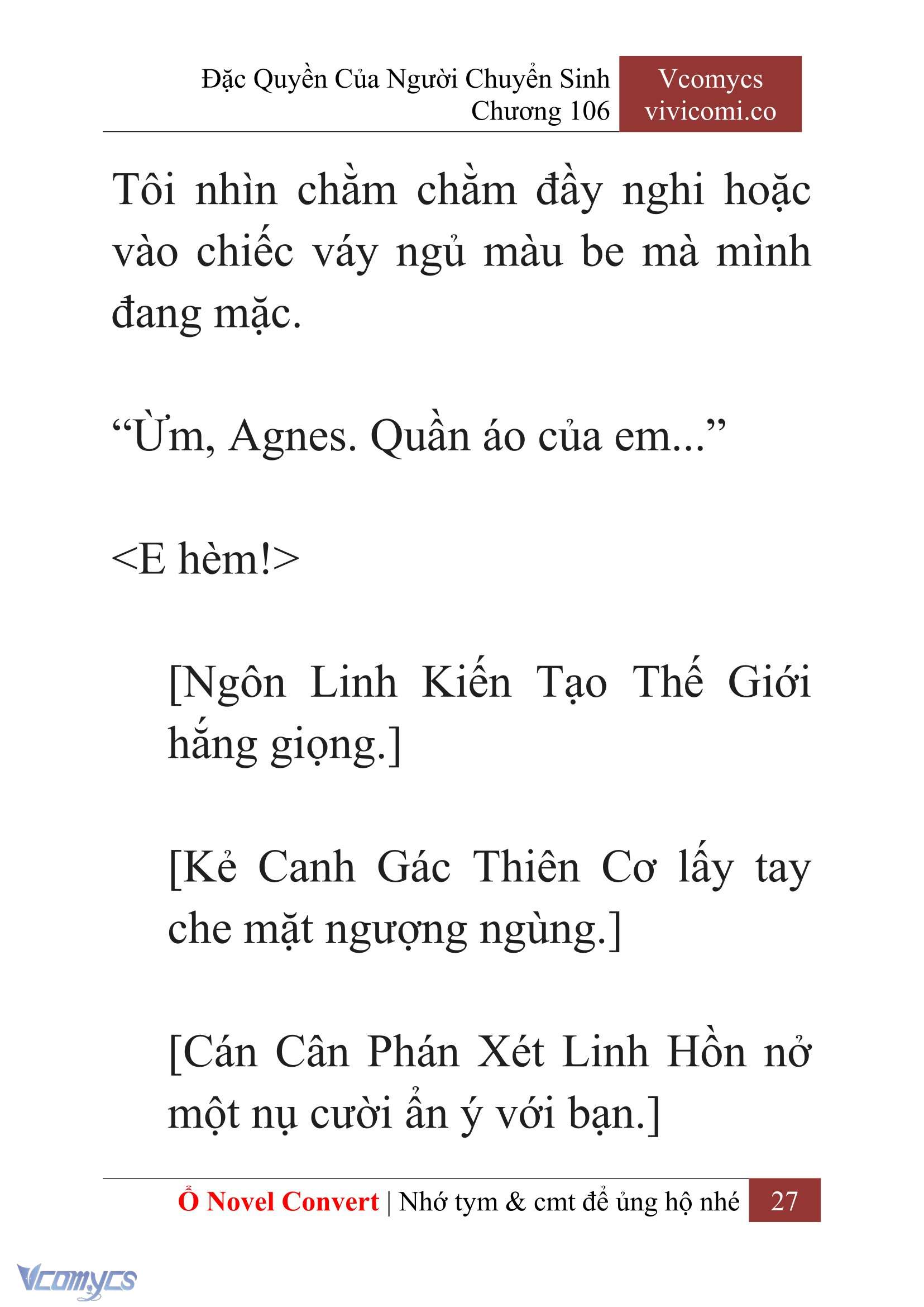 [Novel] Đặc Quyền Của Người Chuyển Sinh Chapter 106 - Trang 30