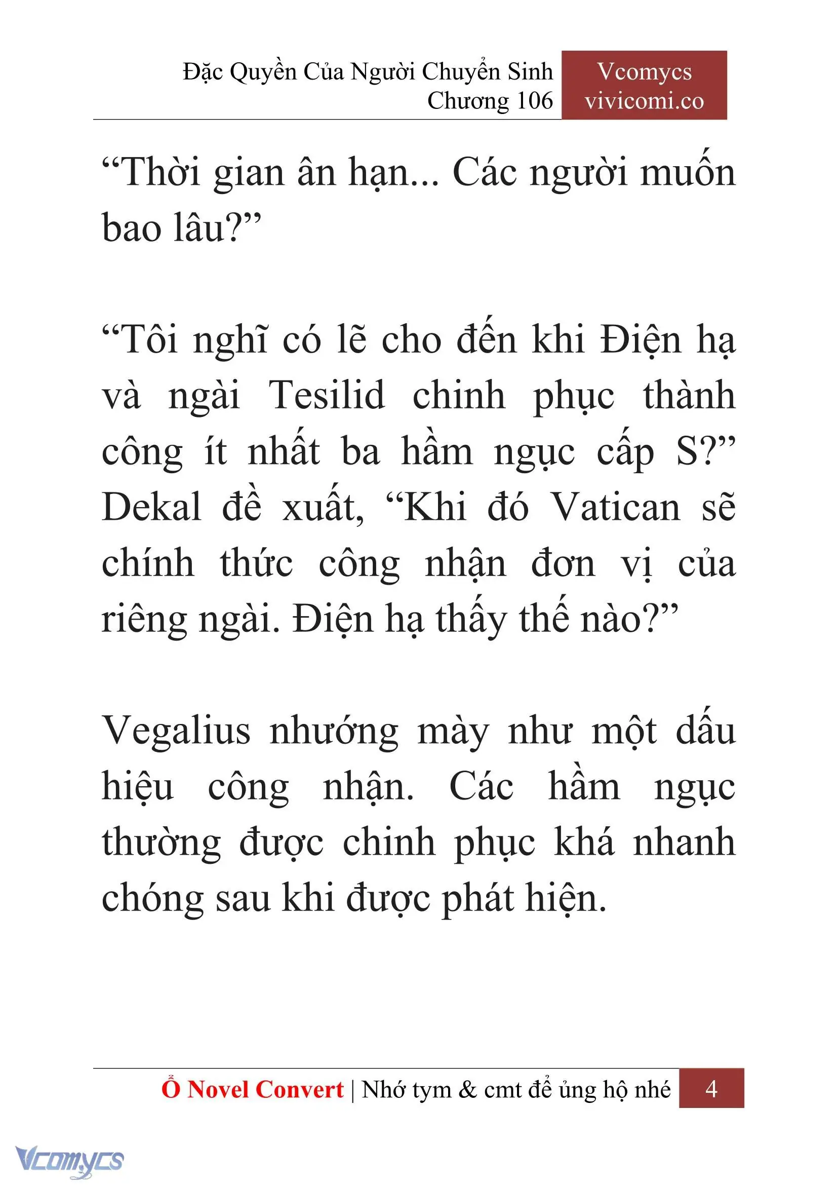 [Novel] Đặc Quyền Của Người Chuyển Sinh Chapter 106 - Trang 7