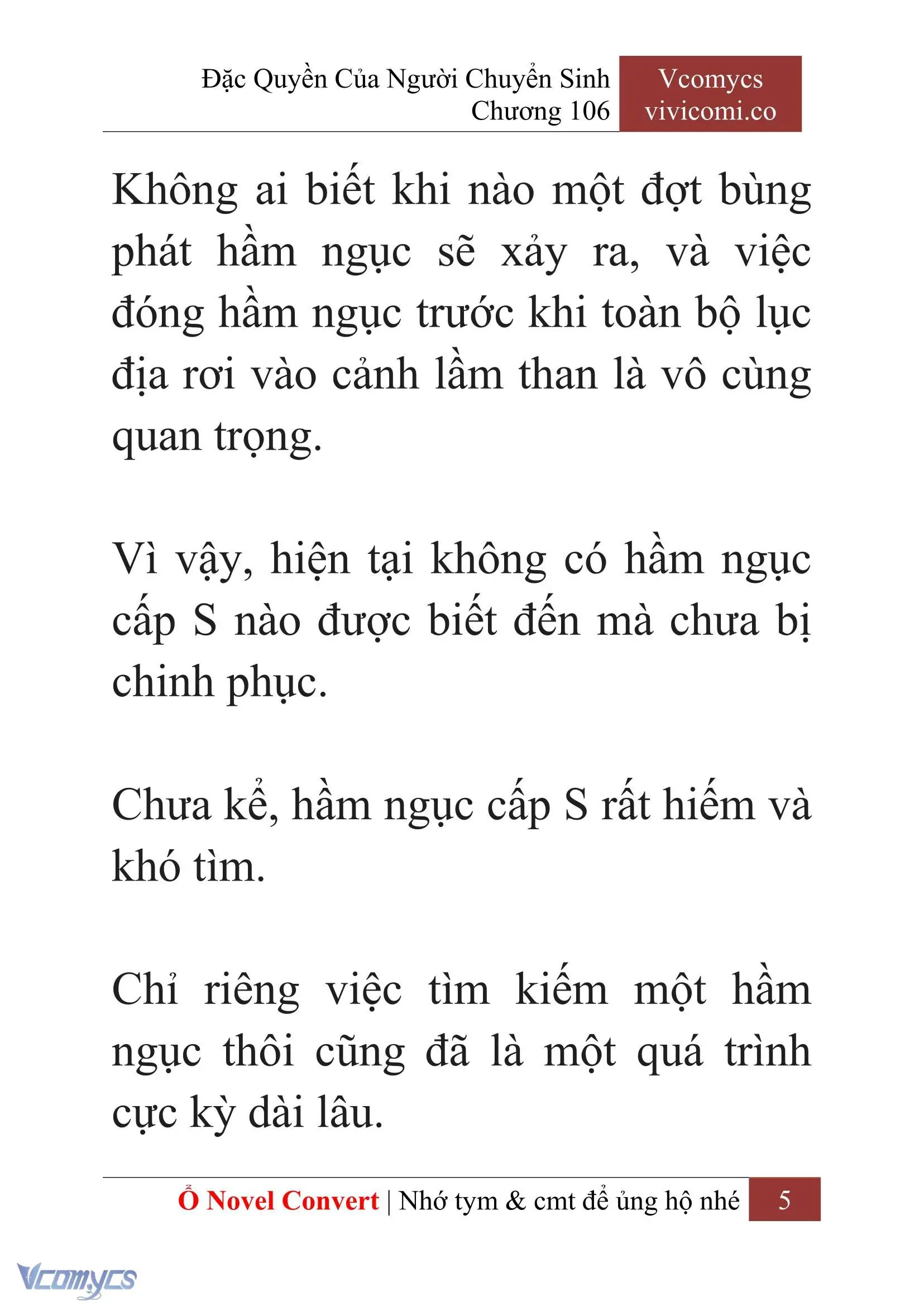 [Novel] Đặc Quyền Của Người Chuyển Sinh Chapter 106 - Trang 8