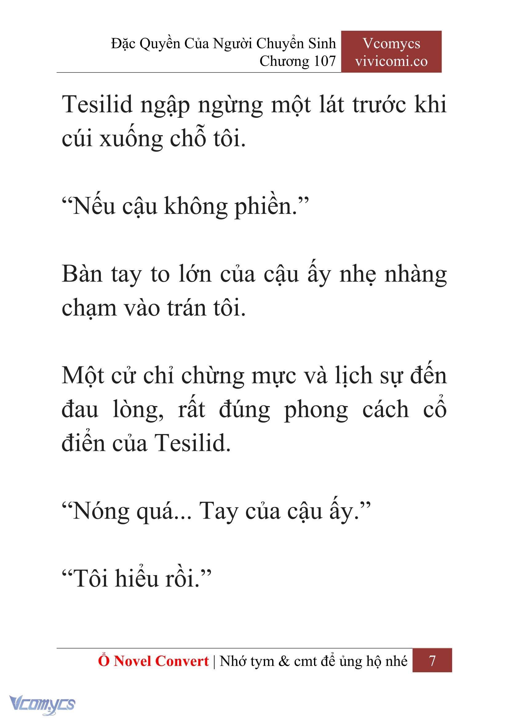 [Novel] Đặc Quyền Của Người Chuyển Sinh Chapter 107 - Trang 10