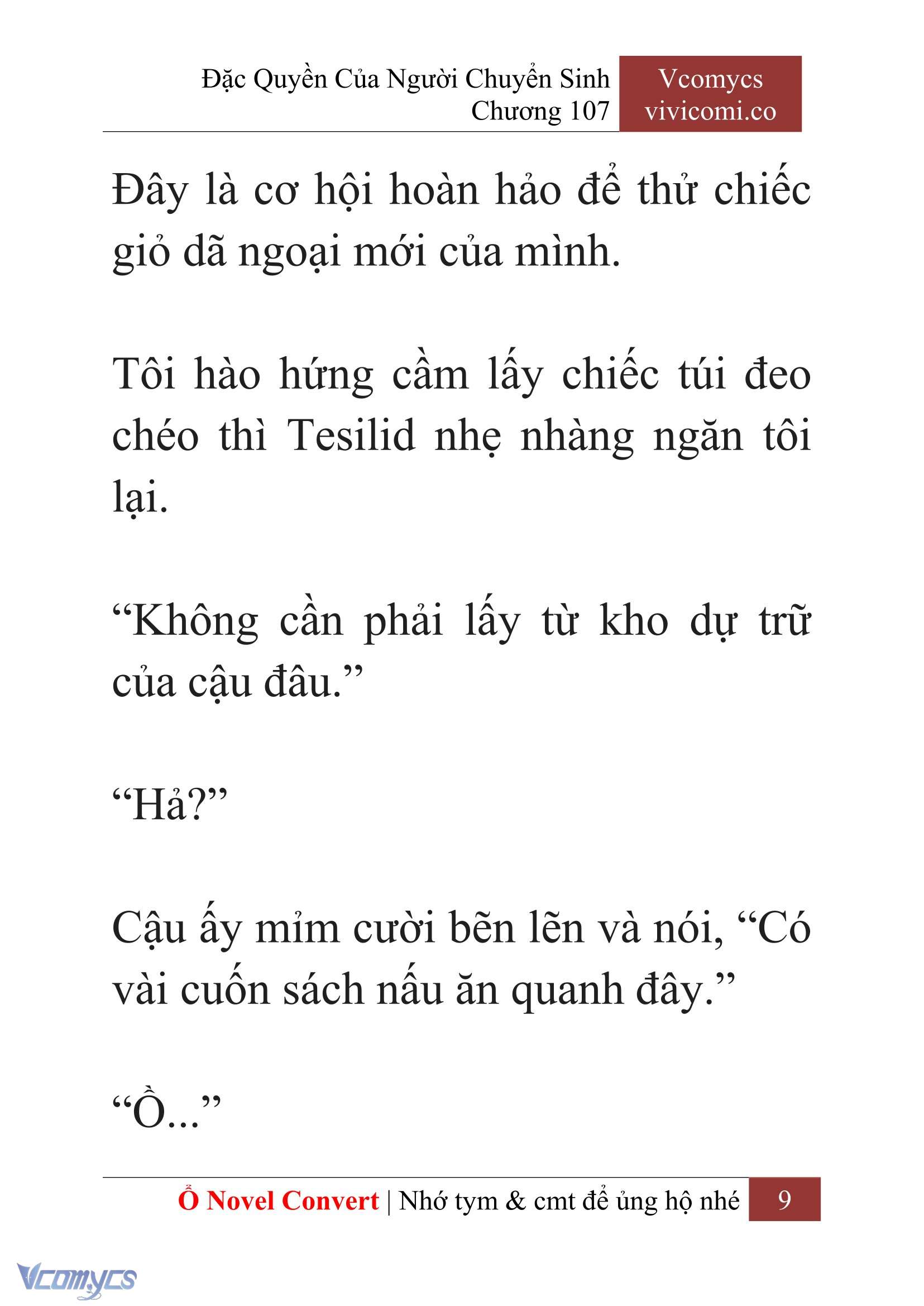 [Novel] Đặc Quyền Của Người Chuyển Sinh Chapter 107 - Trang 12