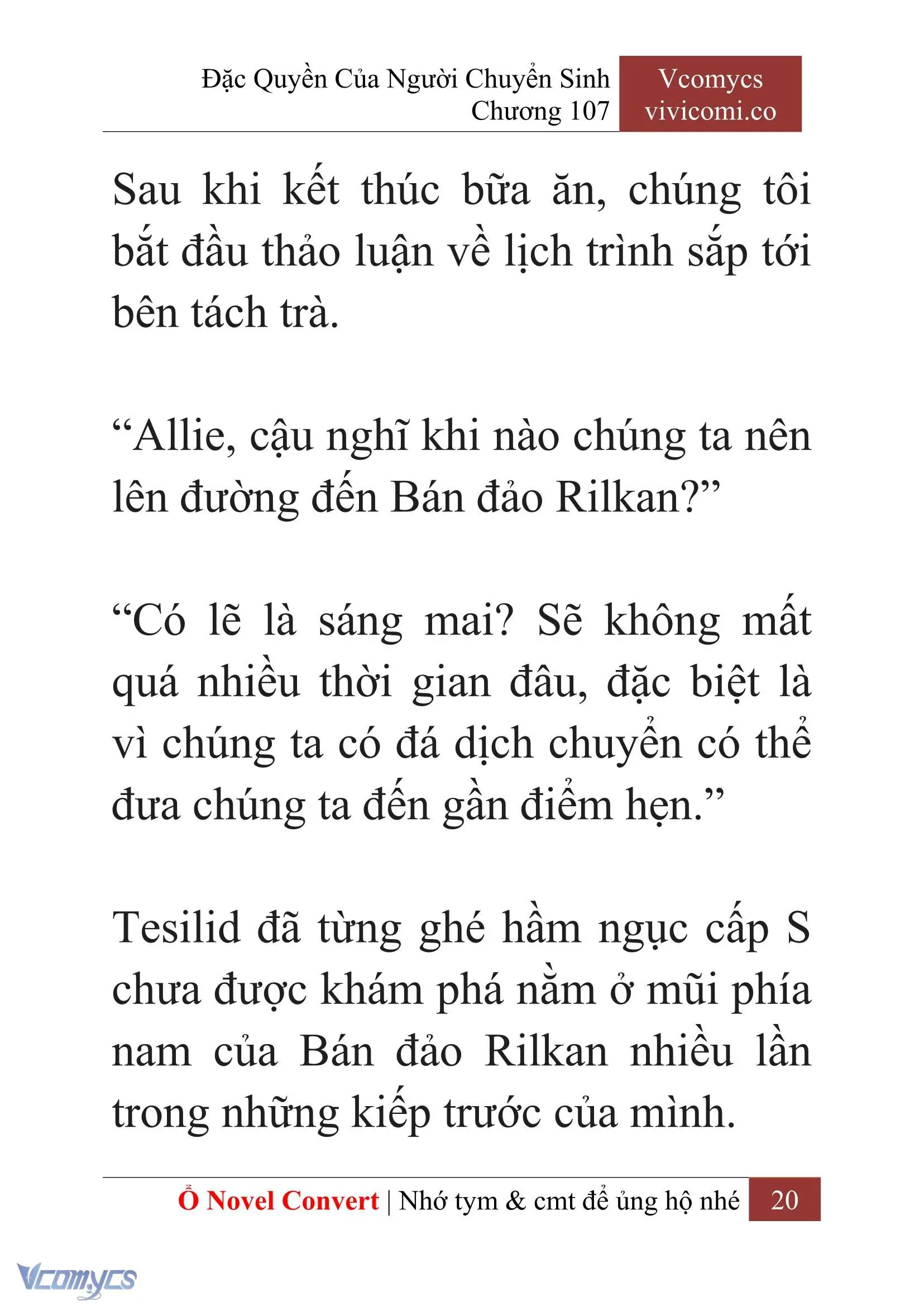[Novel] Đặc Quyền Của Người Chuyển Sinh Chapter 107 - Trang 23